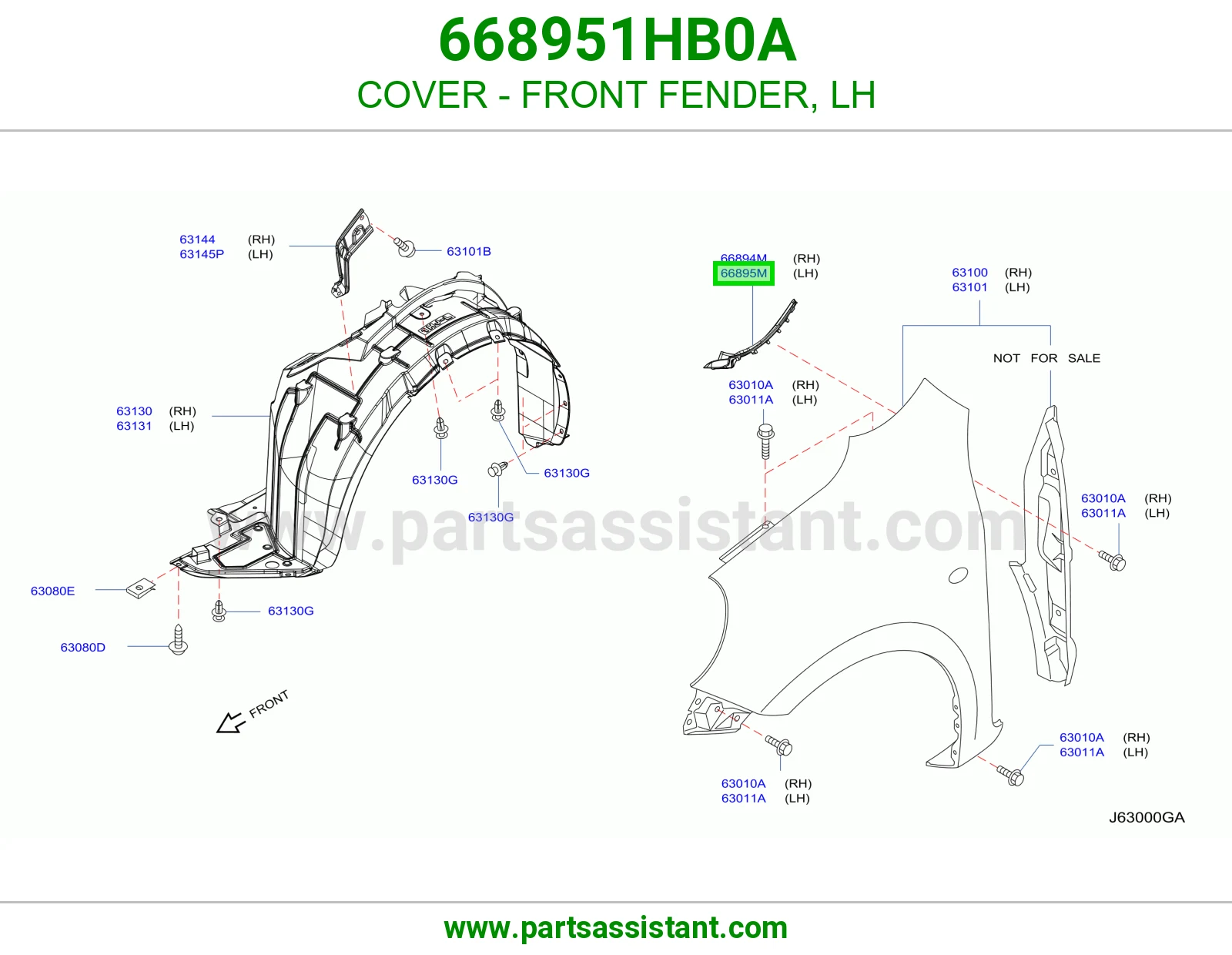 COVER - FRONT FENDER, LH