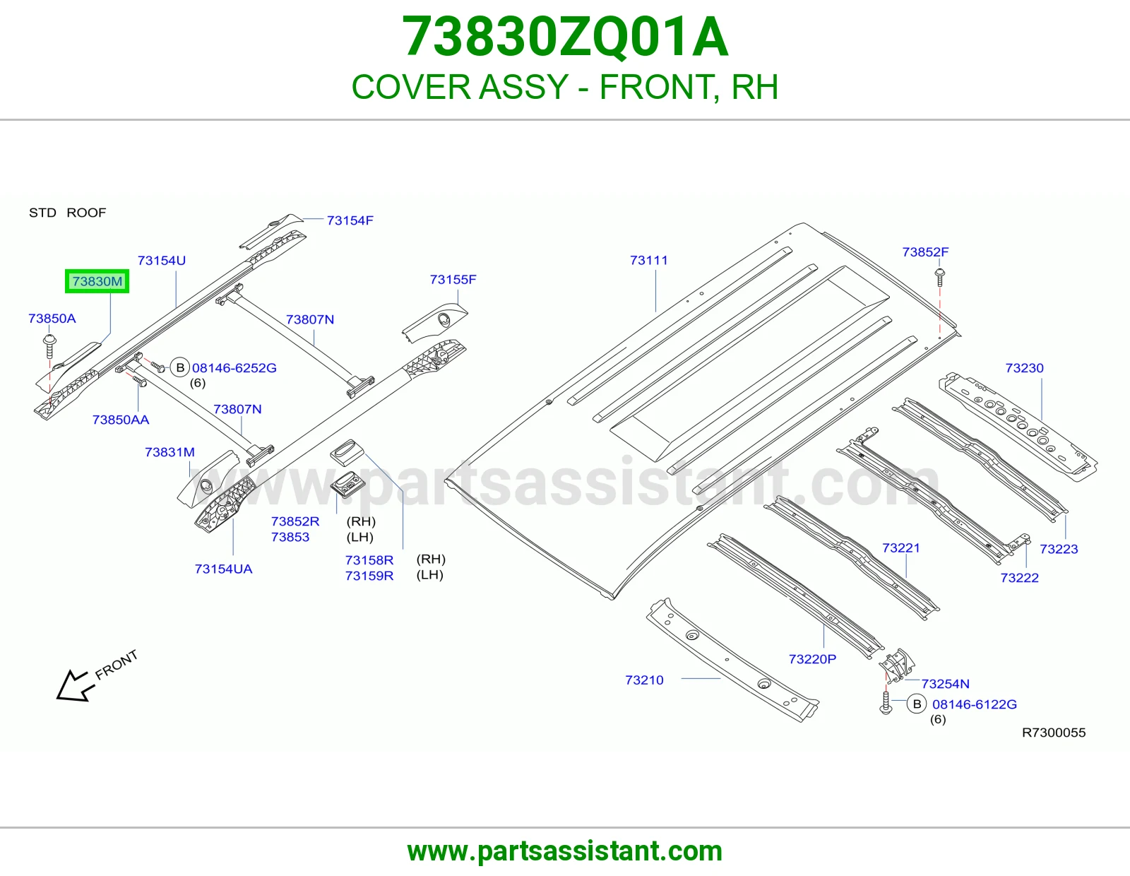 COVER ASSY - FRONT, RH