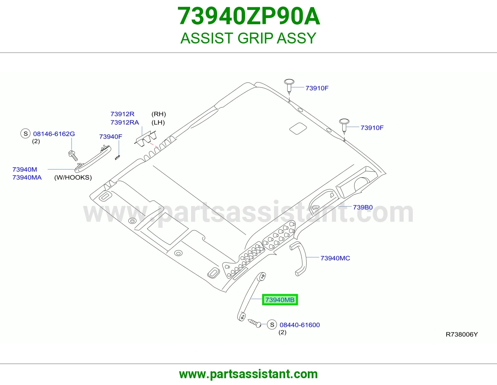 ASSIST GRIP ASSY
