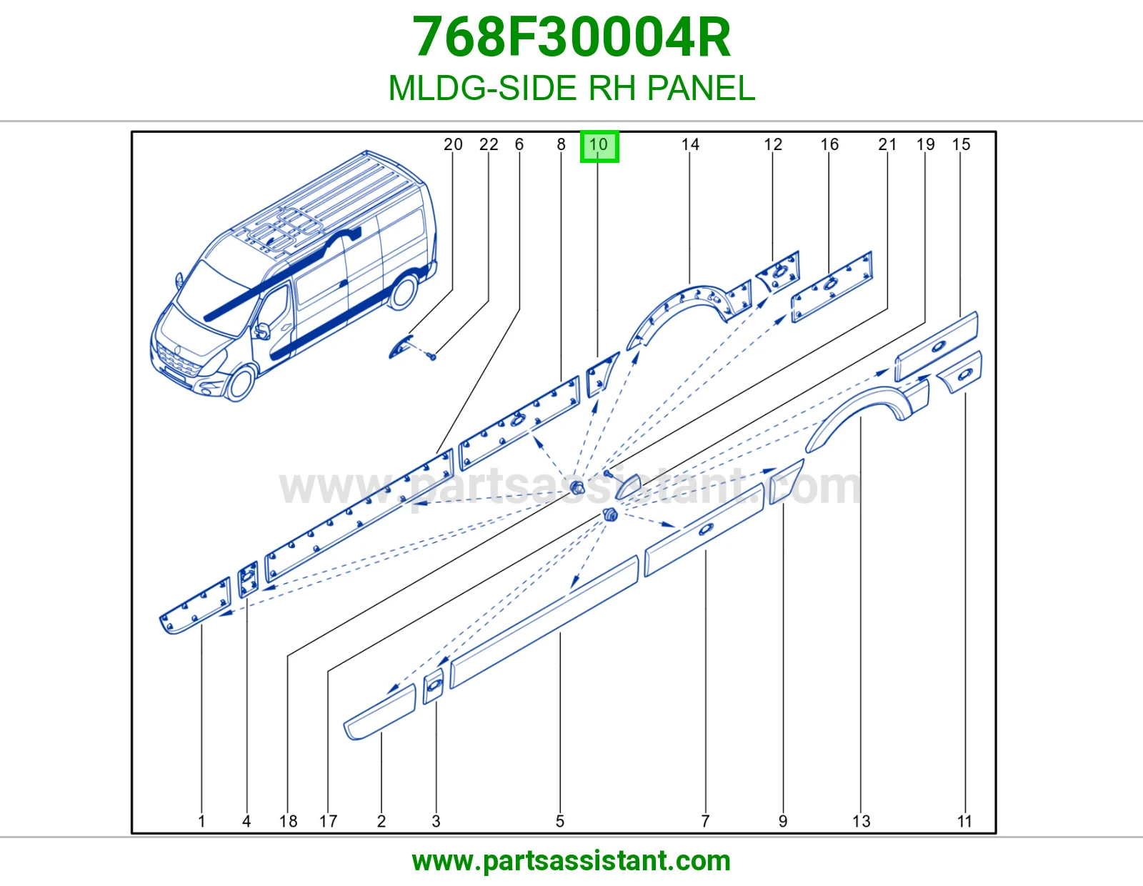 MLDG-SIDE RH PANEL