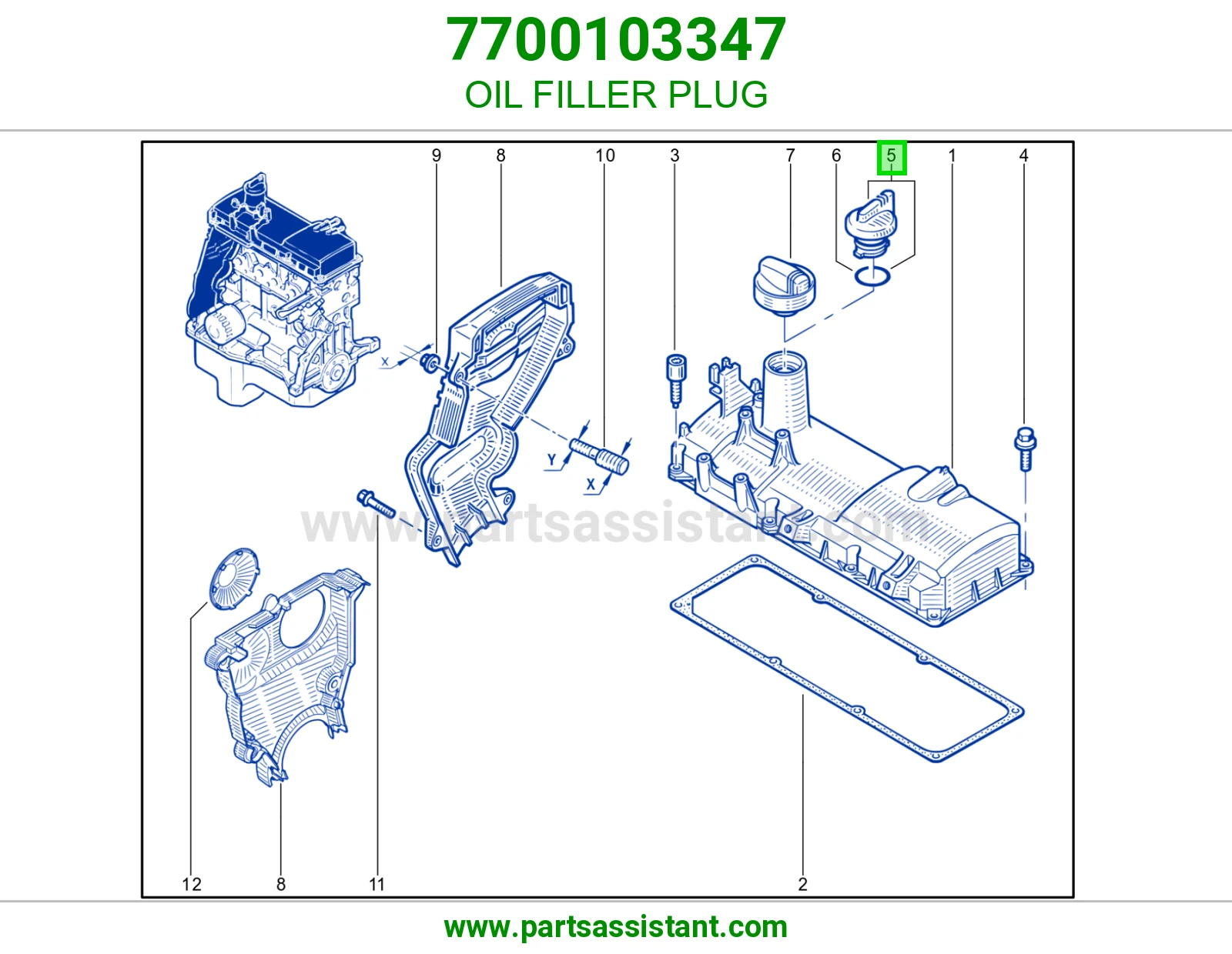 OIL FILLER PLUG