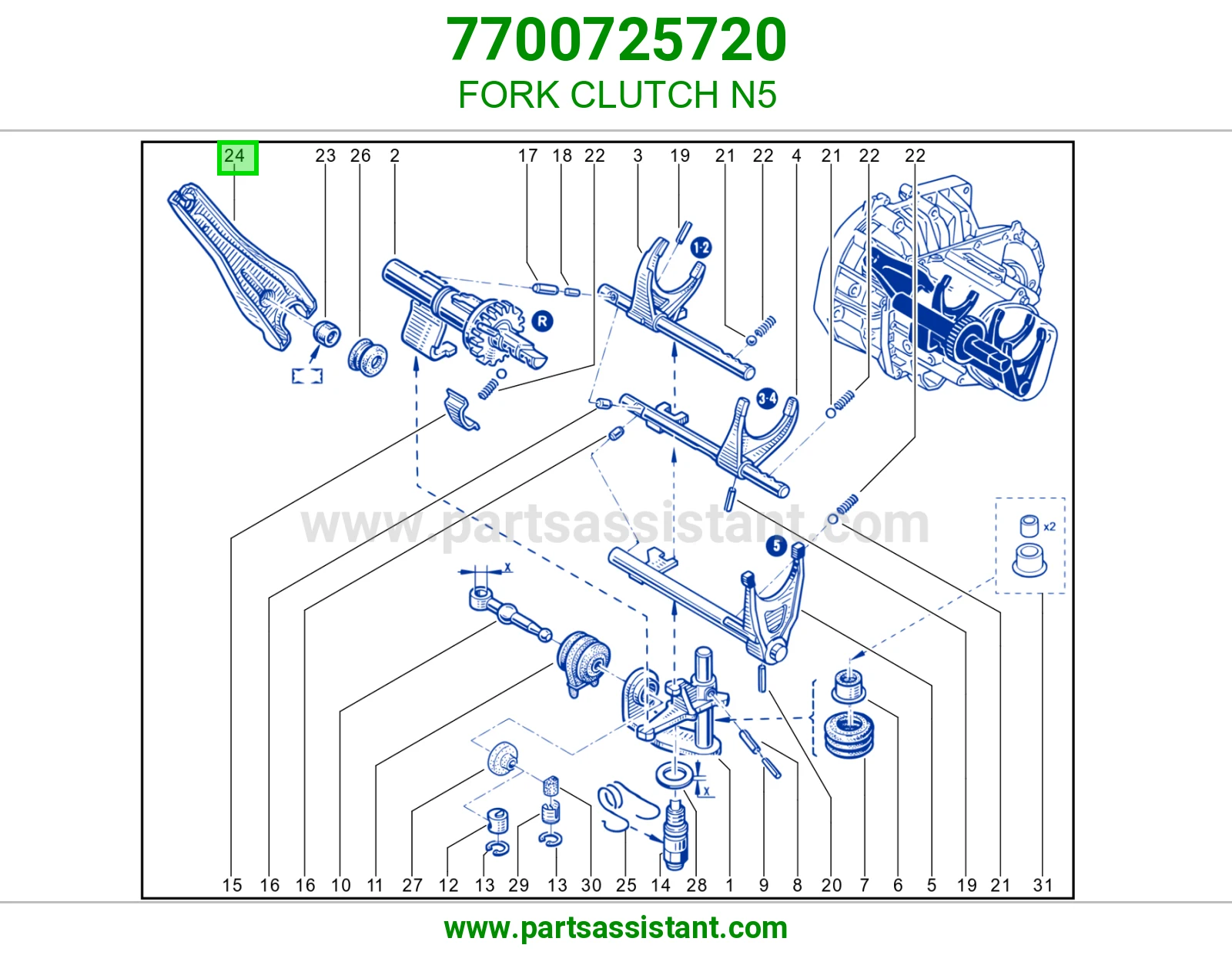 FORK CLUTCH    N5