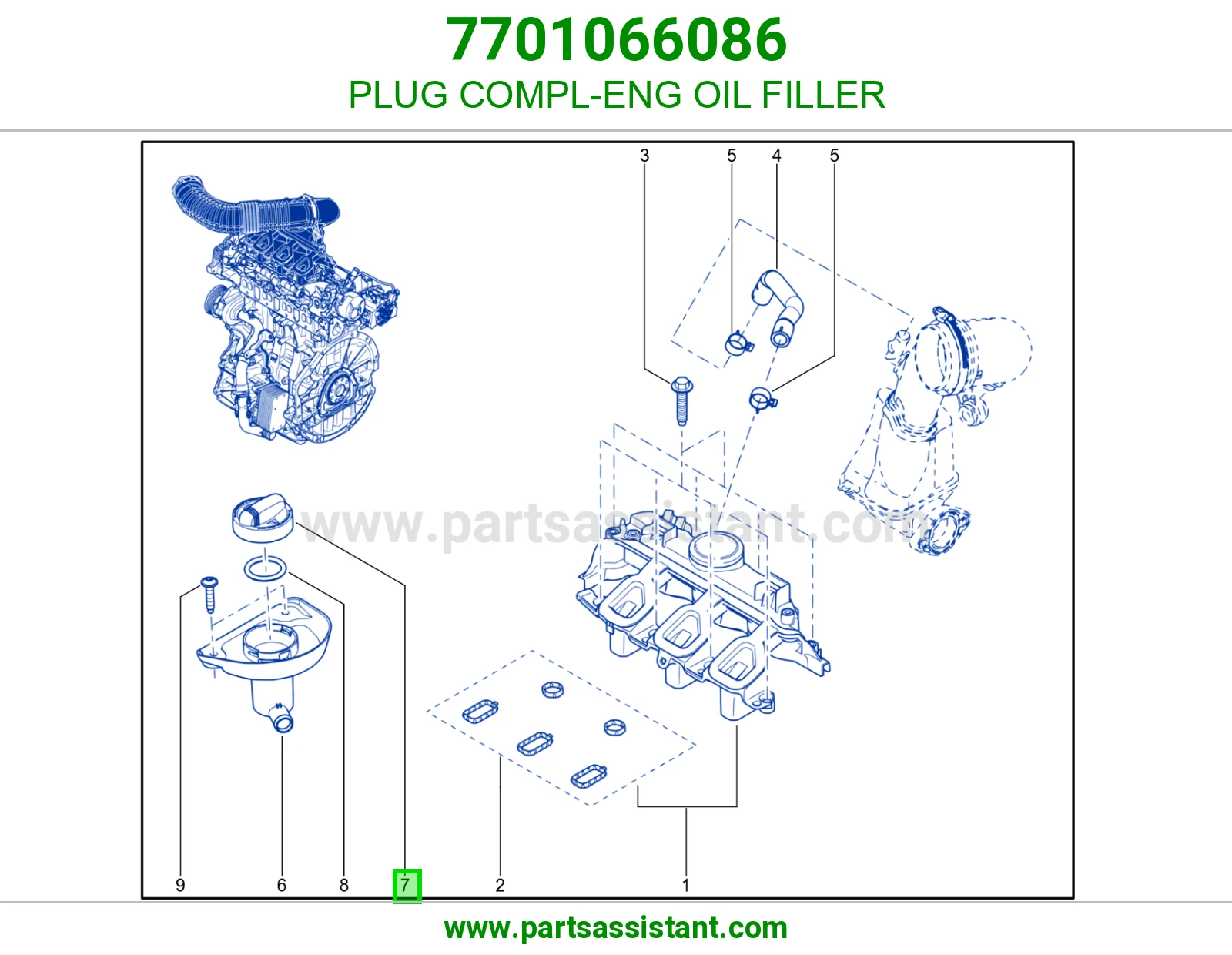 PLUG COMPL-ENG OIL FILLER