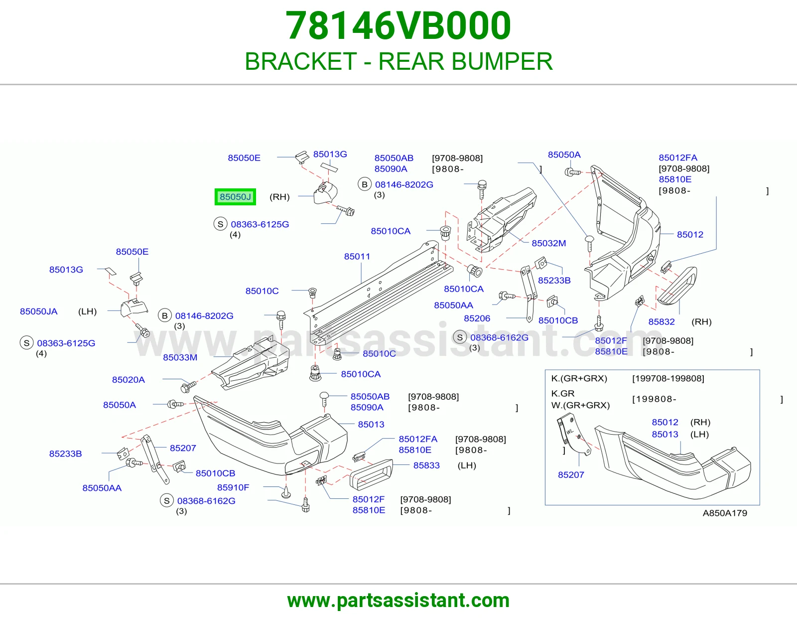 BRACKET - REAR BUMPER