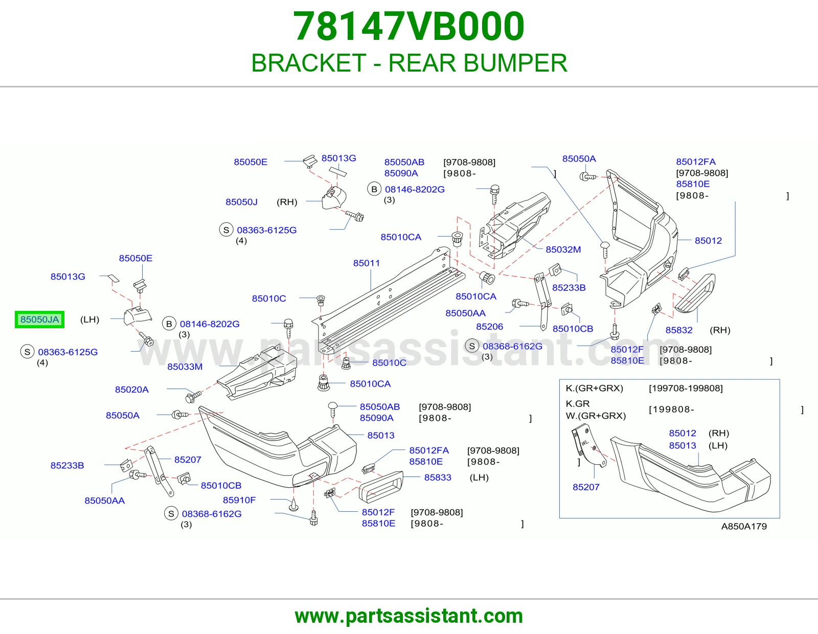 BRACKET - REAR BUMPER