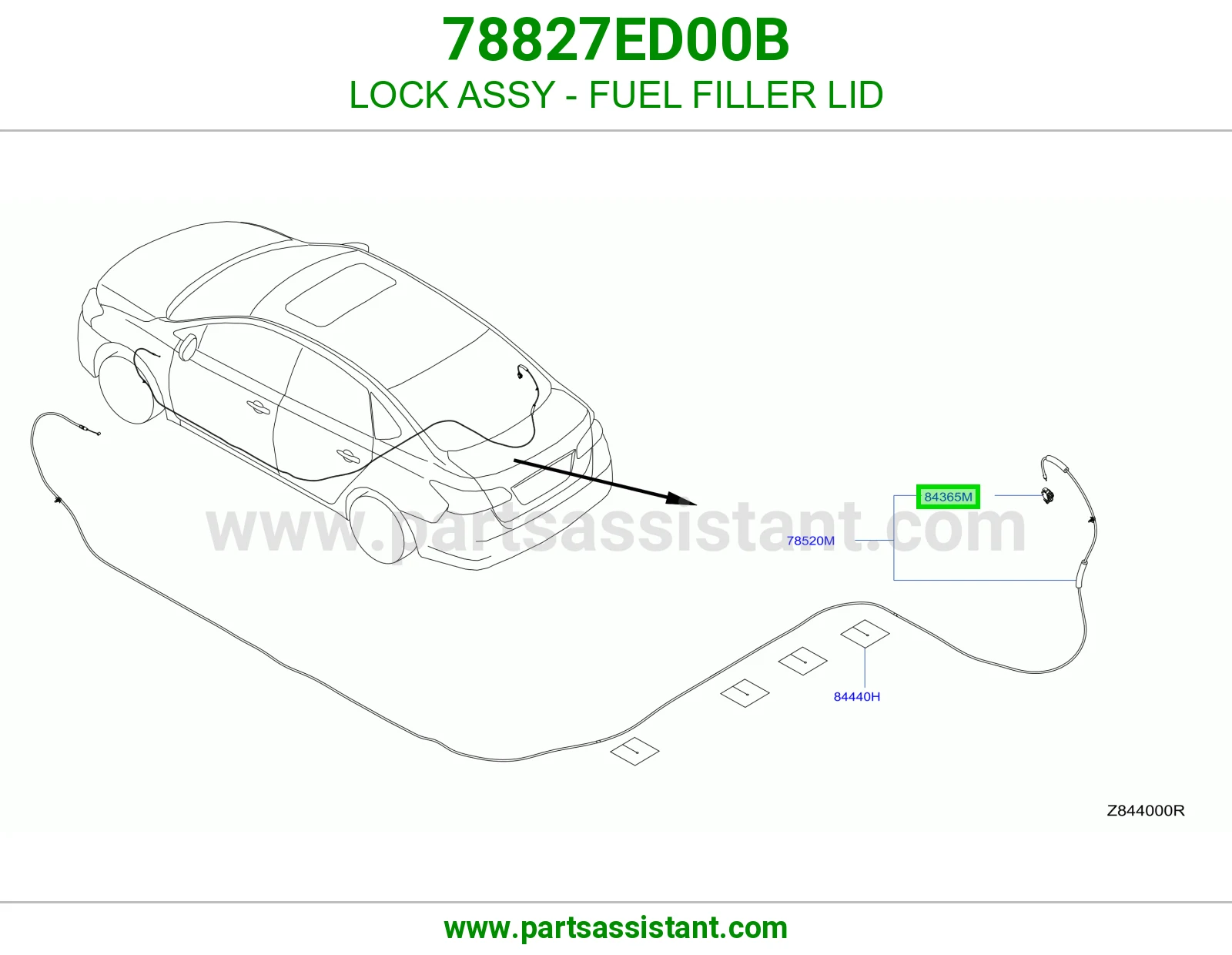LOCK ASSY - FUEL FILLER LID