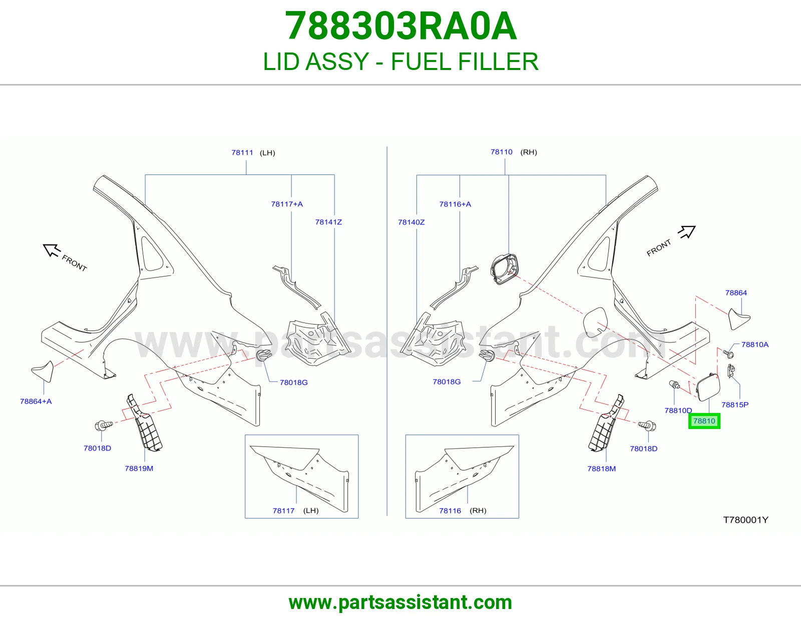LID ASSY - FUEL FILLER