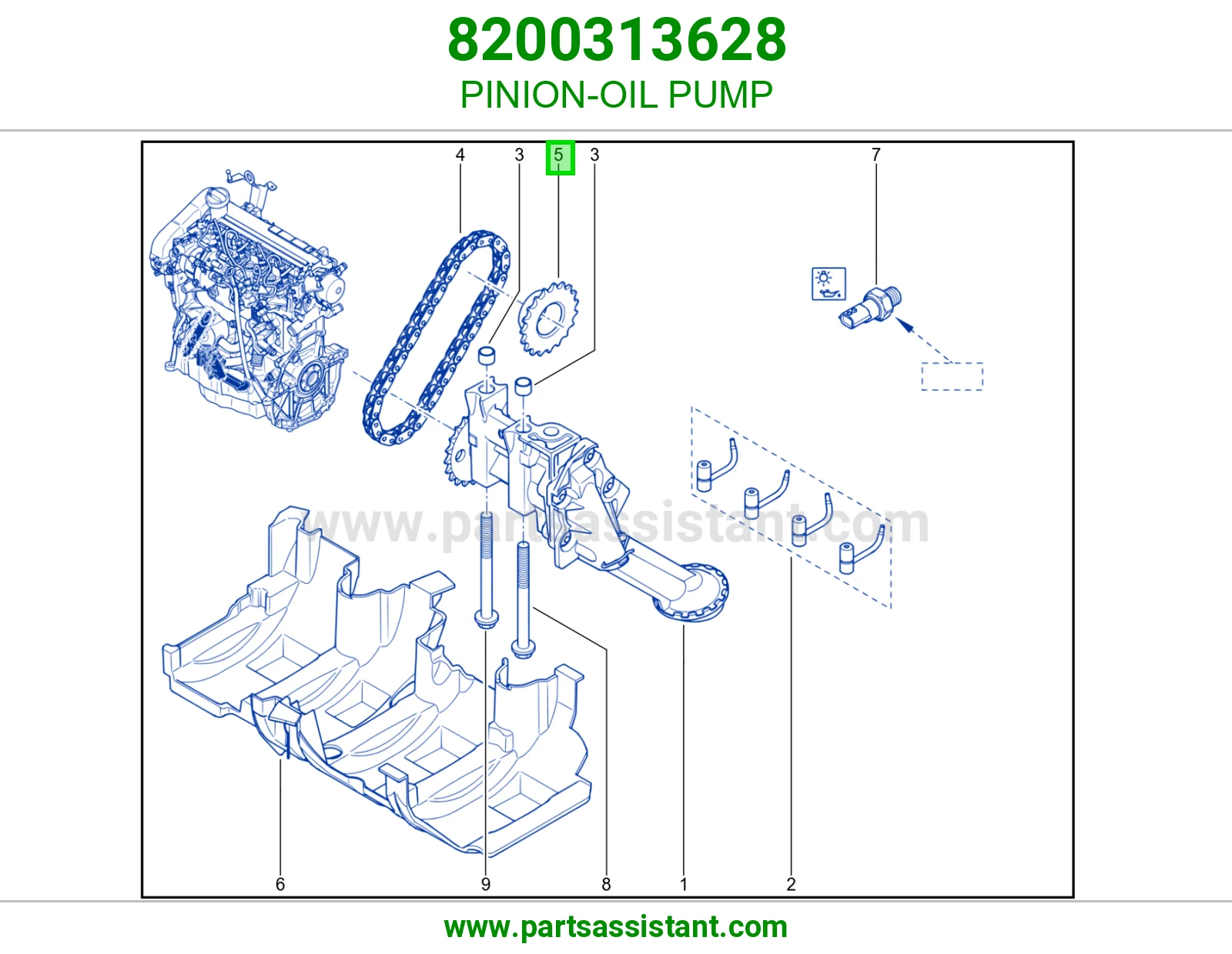 PINION-OIL PUMP
