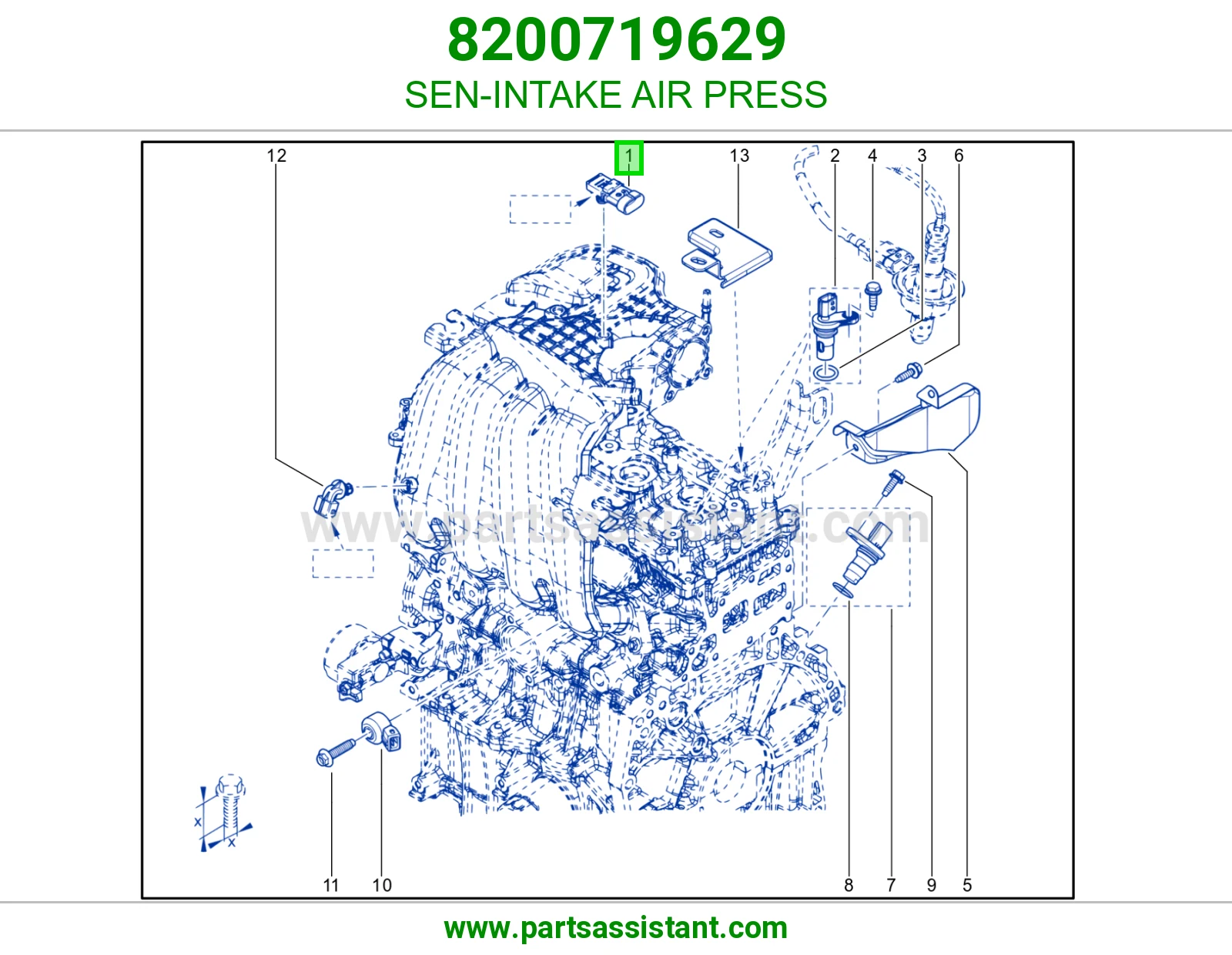 SEN-INTAKE AIR PRESS