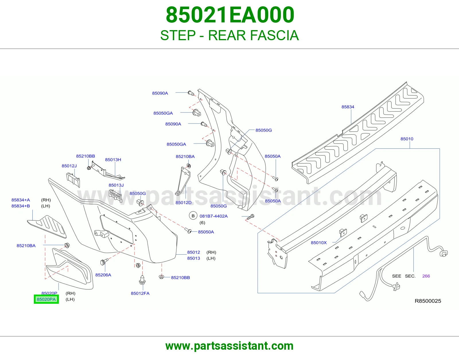 STEP - REAR FASCIA