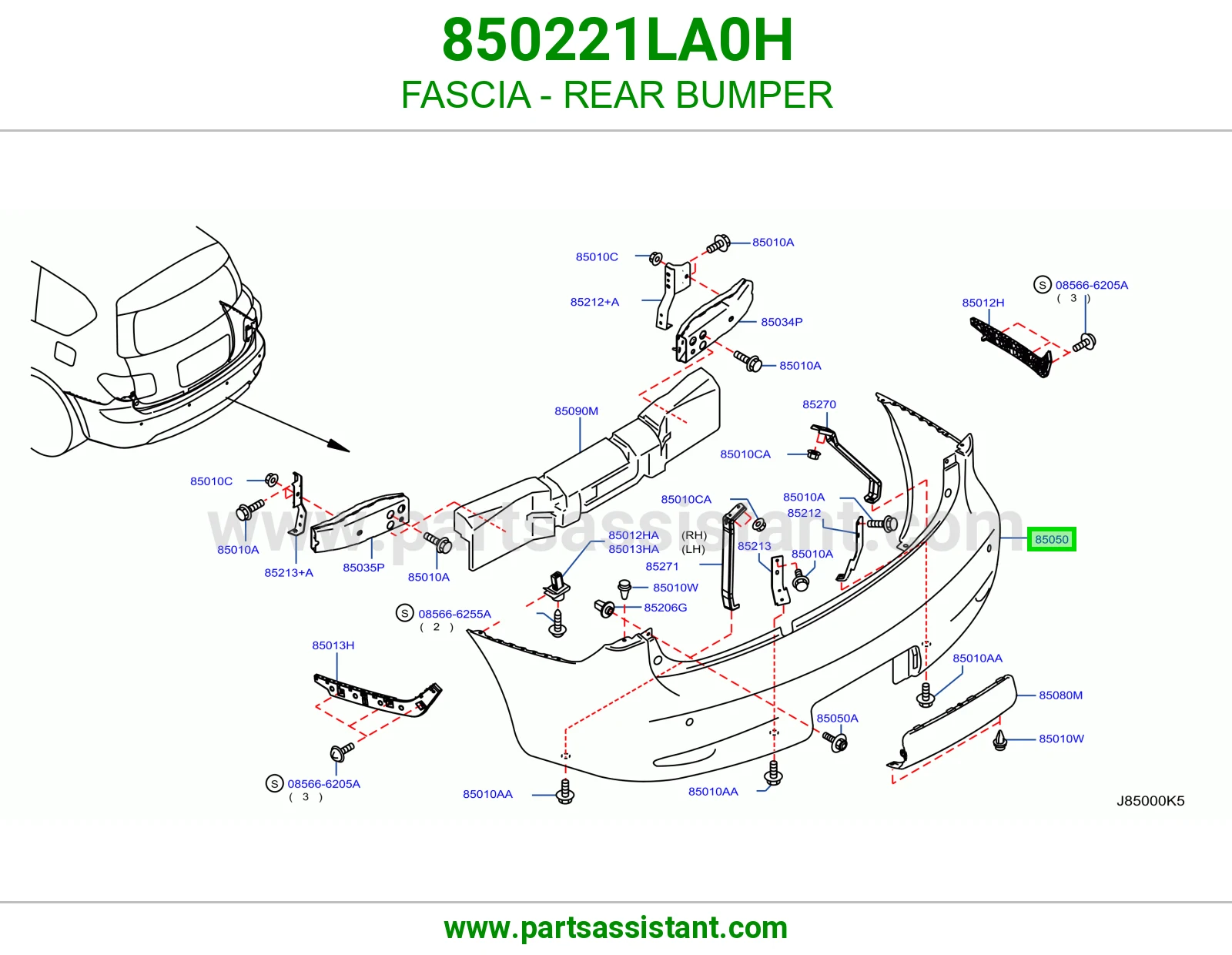 FASCIA - REAR BUMPER