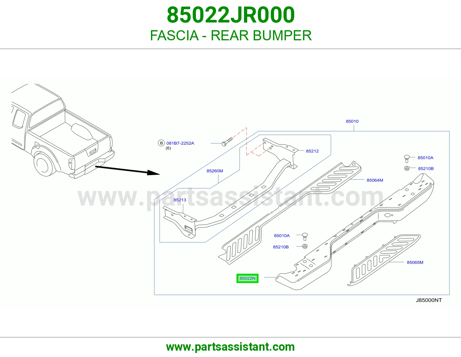 FASCIA - REAR BUMPER