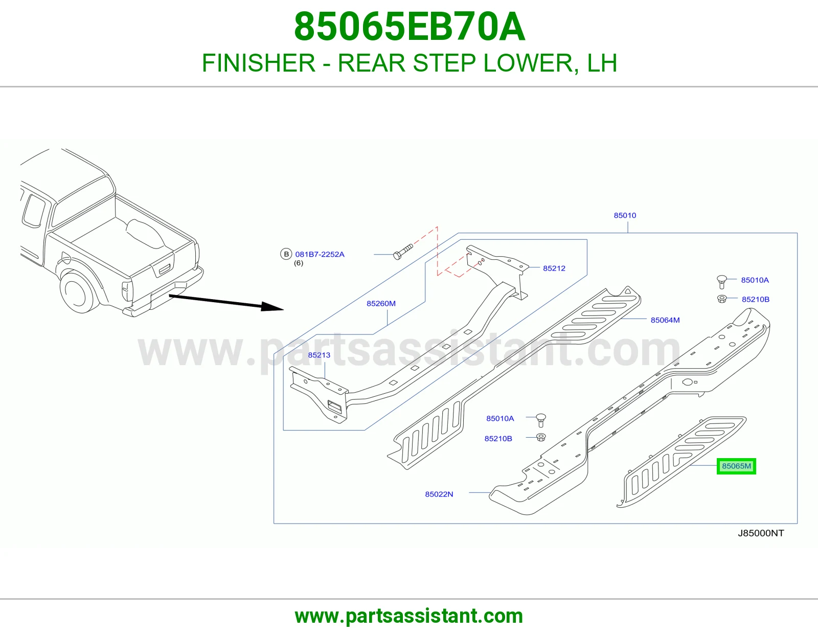 FINISHER - REAR STEP LOWER, LH