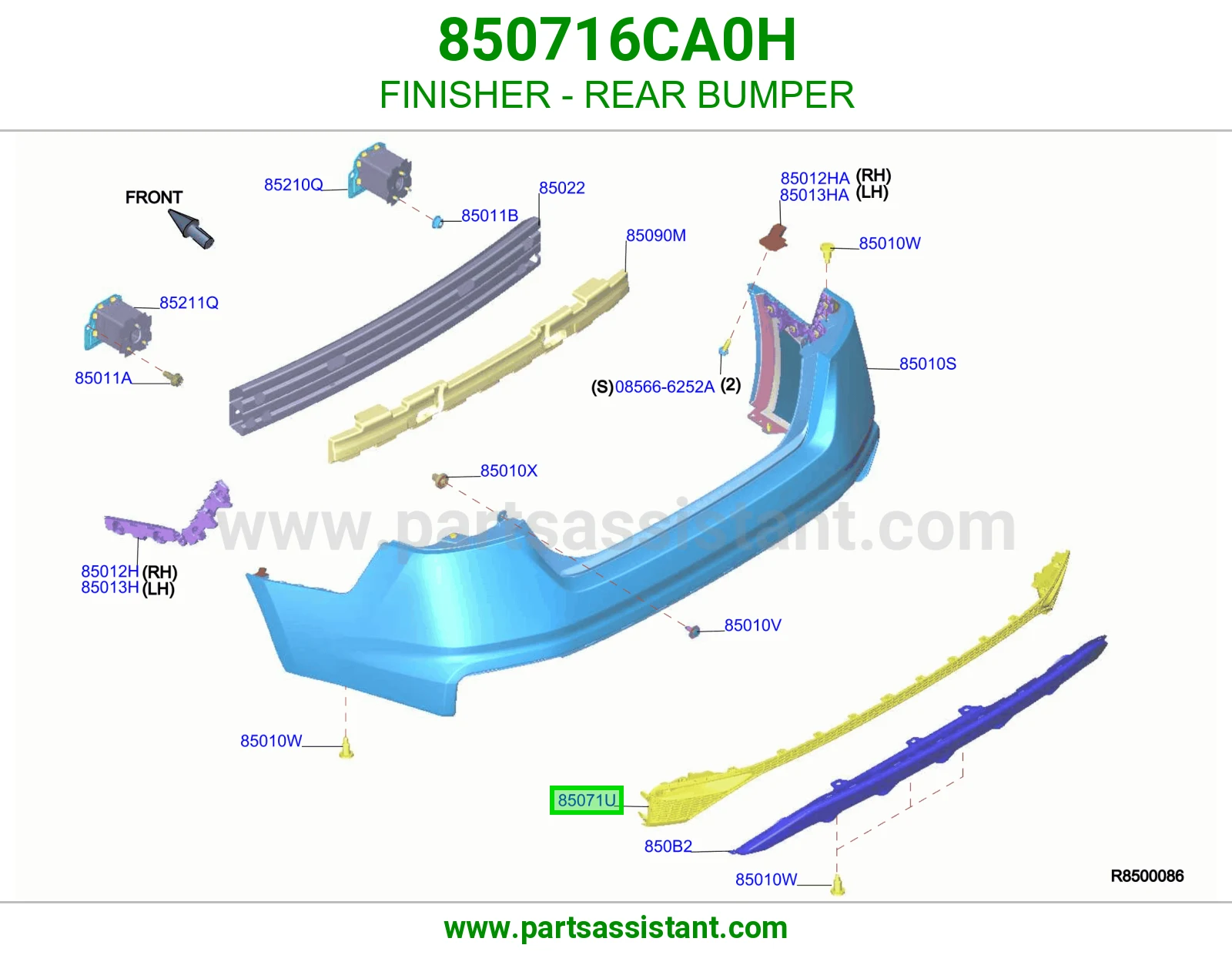 FINISHER - REAR BUMPER