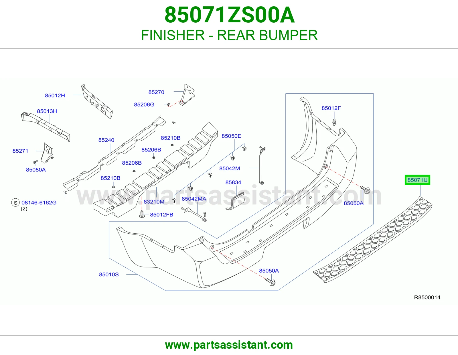 FINISHER - REAR BUMPER