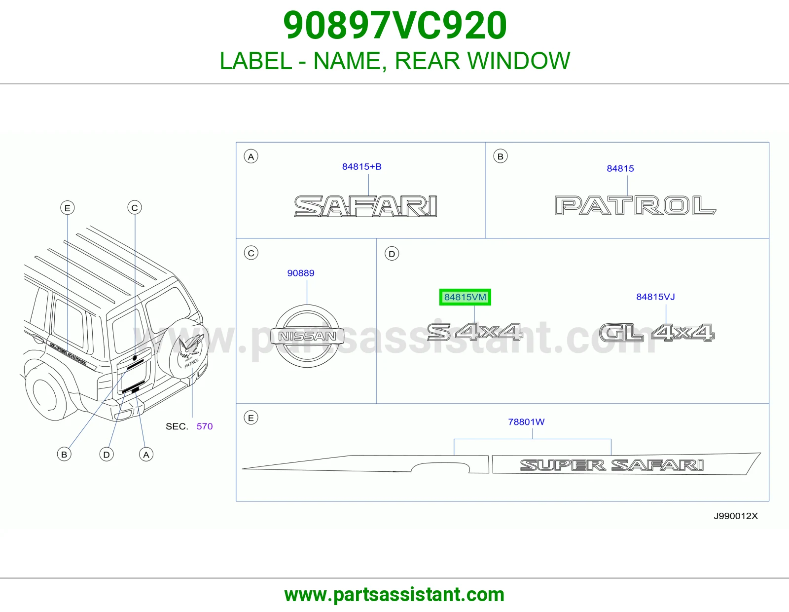 LABEL - NAME, REAR WINDOW