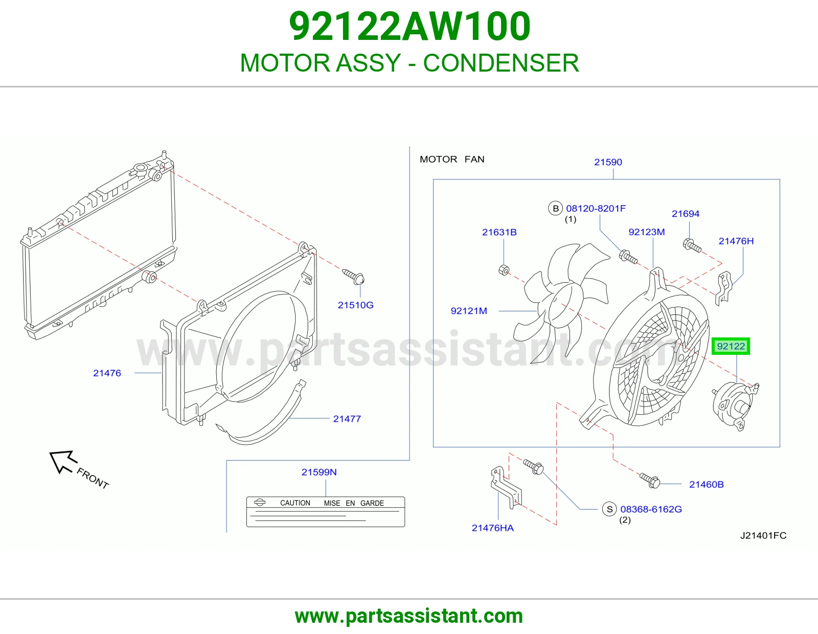 MOTOR ASSY - CONDENSER