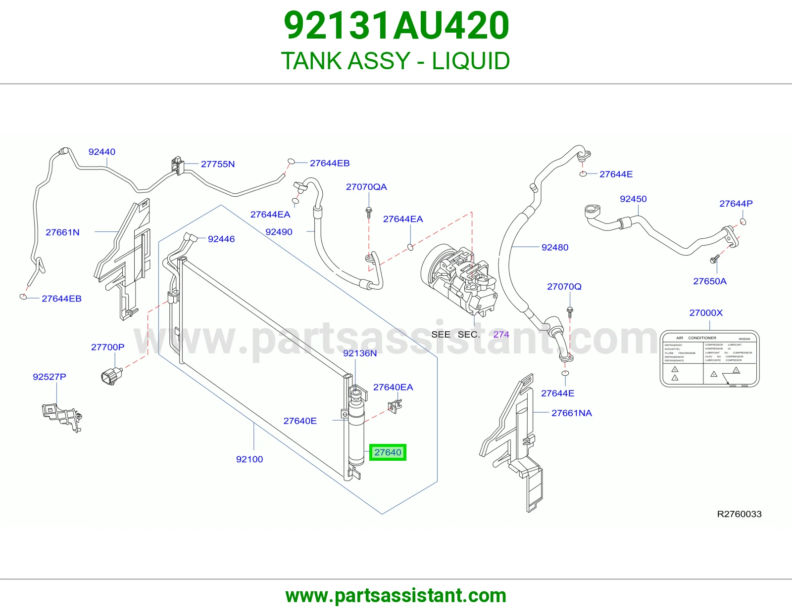 TANK ASSY - LIQUID