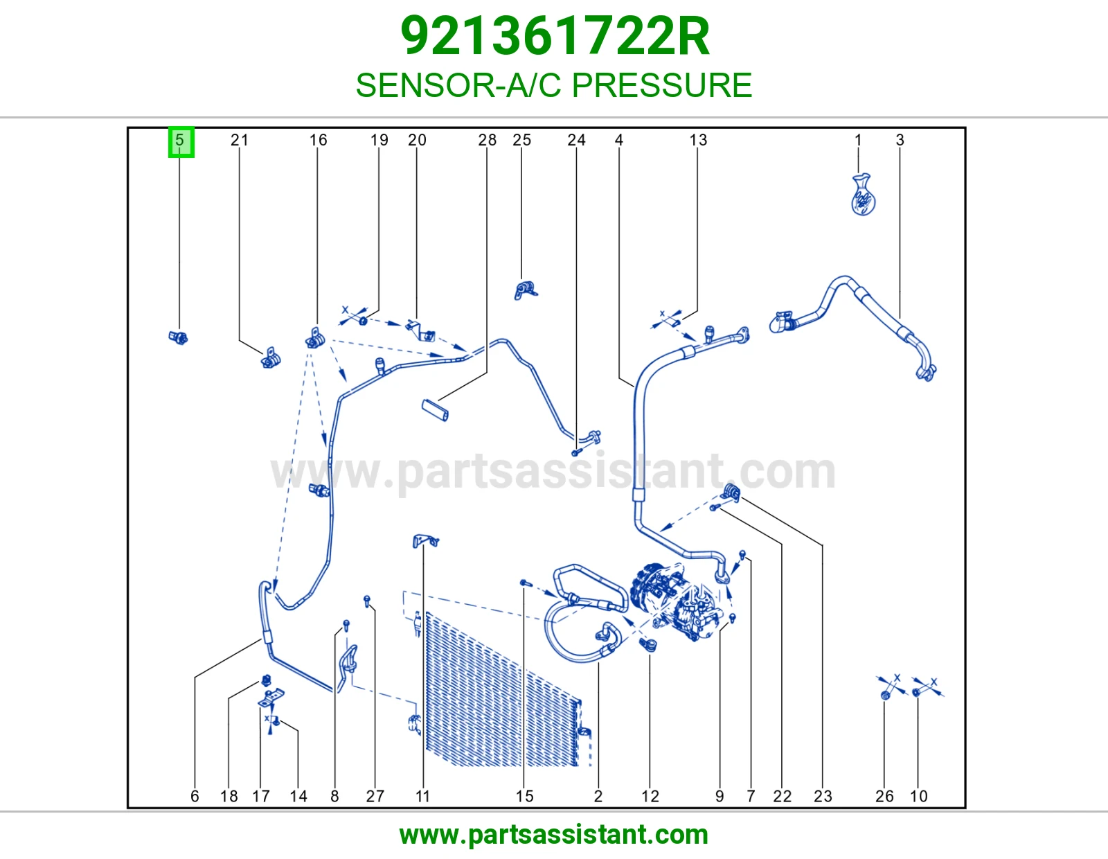 SENSOR-A/C PRESSURE