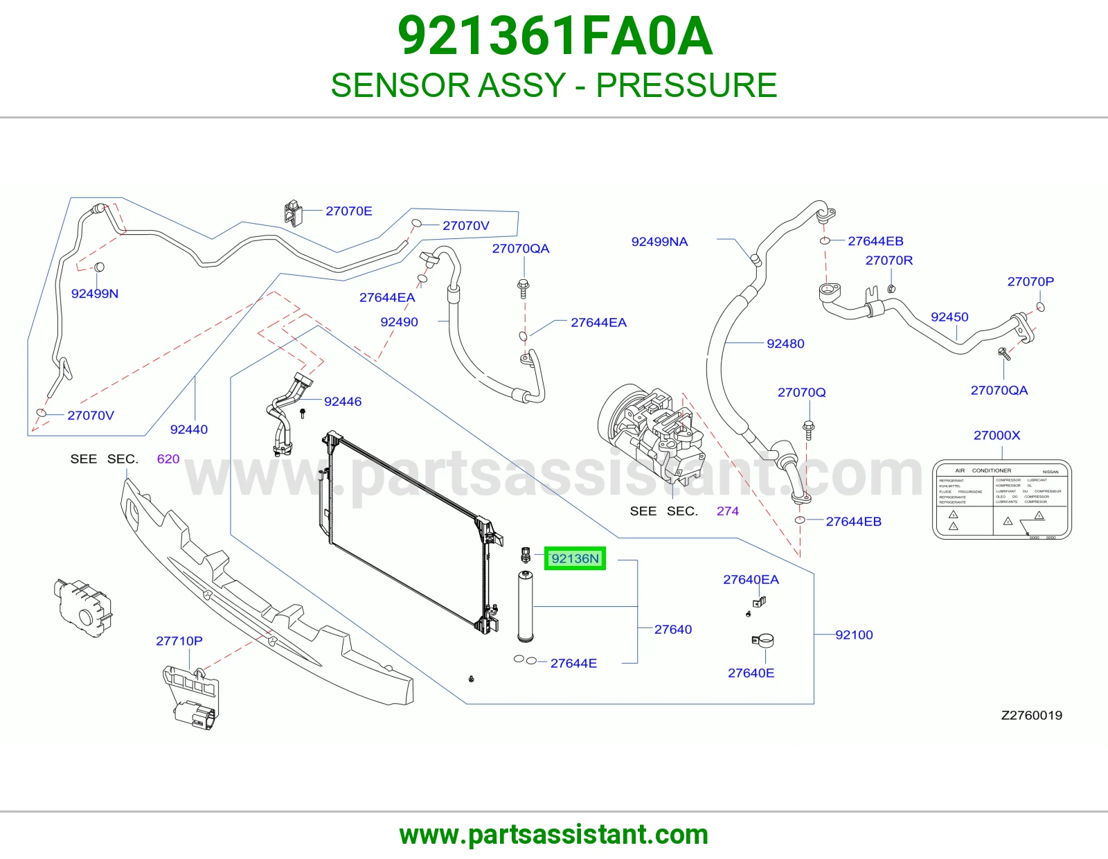 SENSOR ASSY - PRESSURE