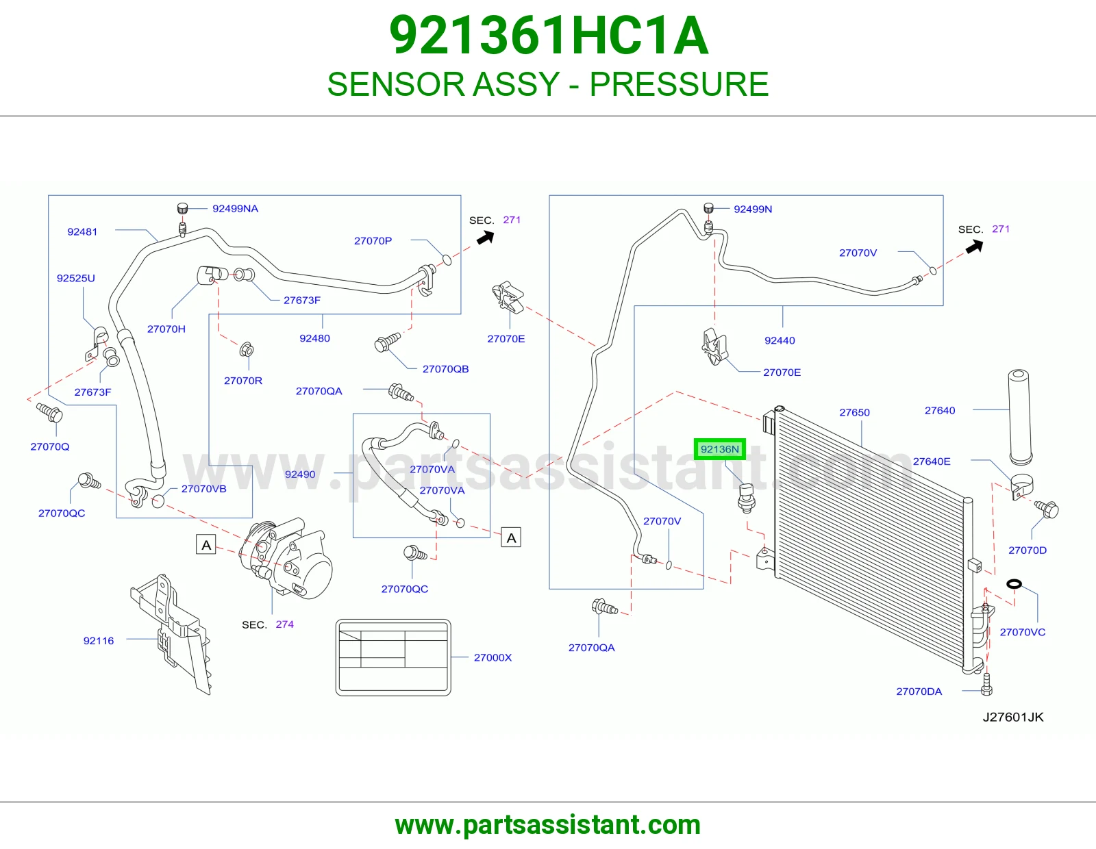 SENSOR ASSY - PRESSURE