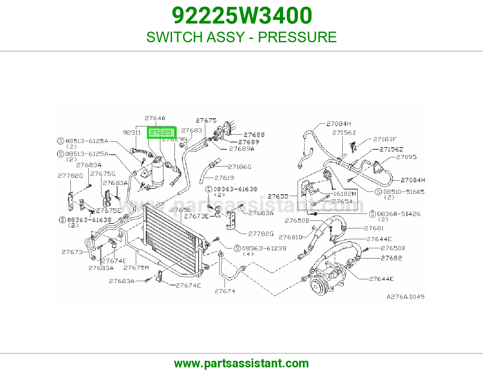 SWITCH ASSY - PRESSURE