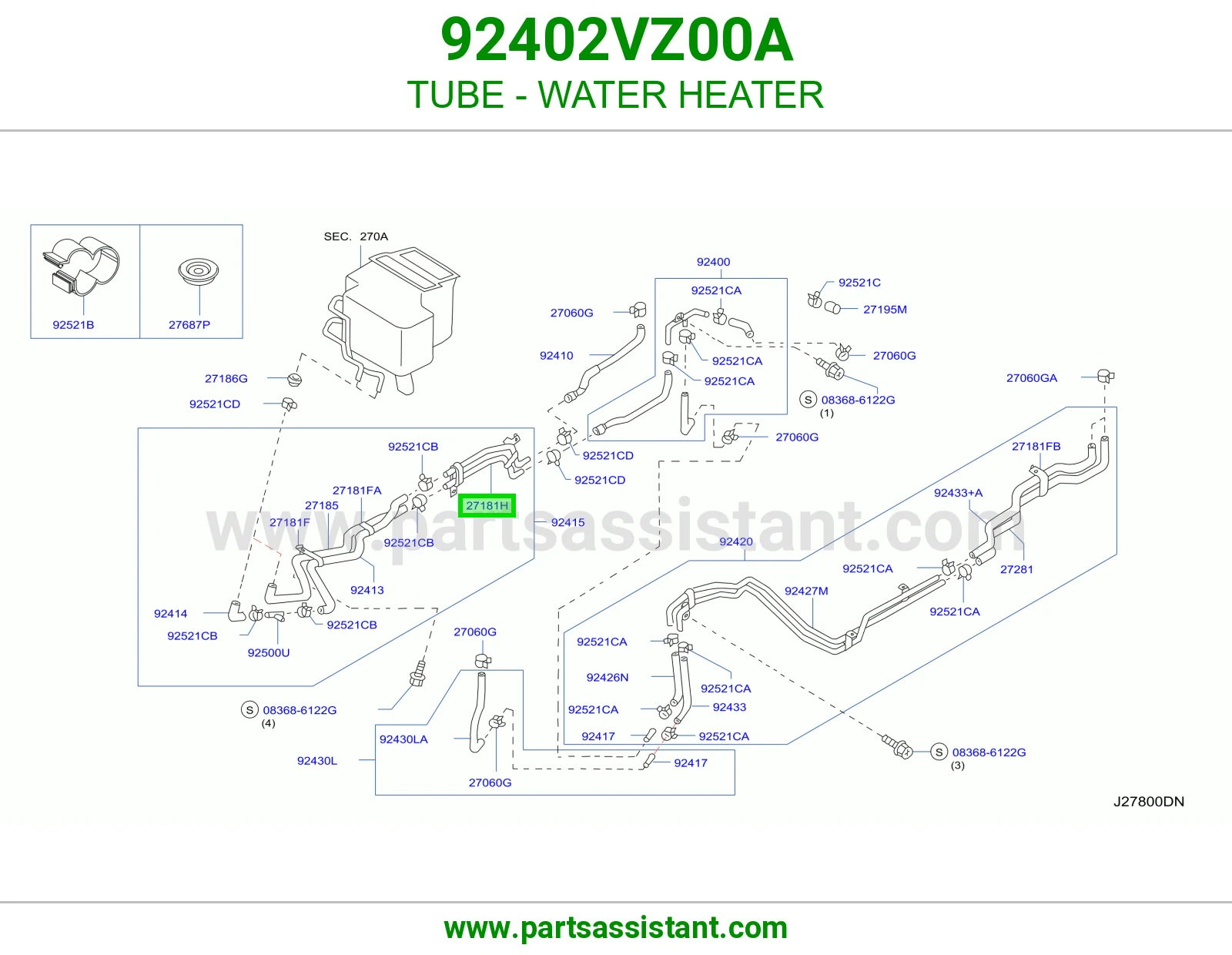 TUBE - WATER HEATER