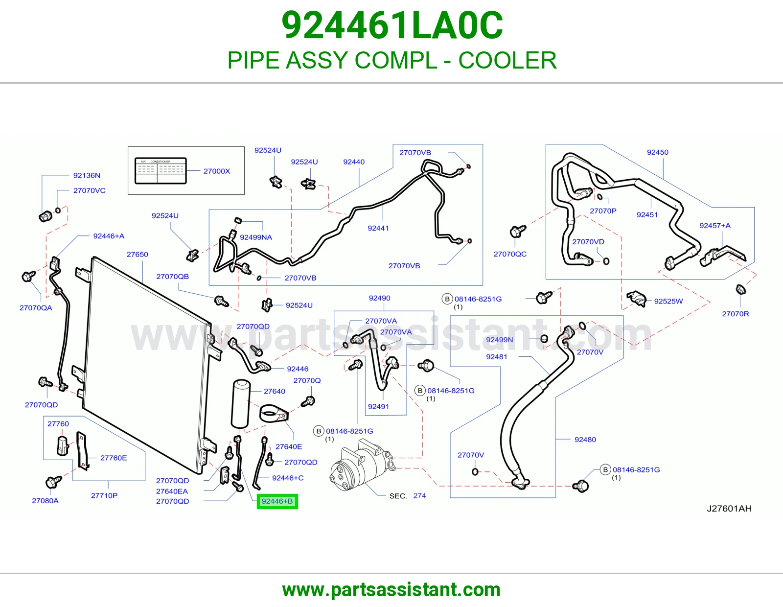 PIPE ASSY COMPL - COOLER