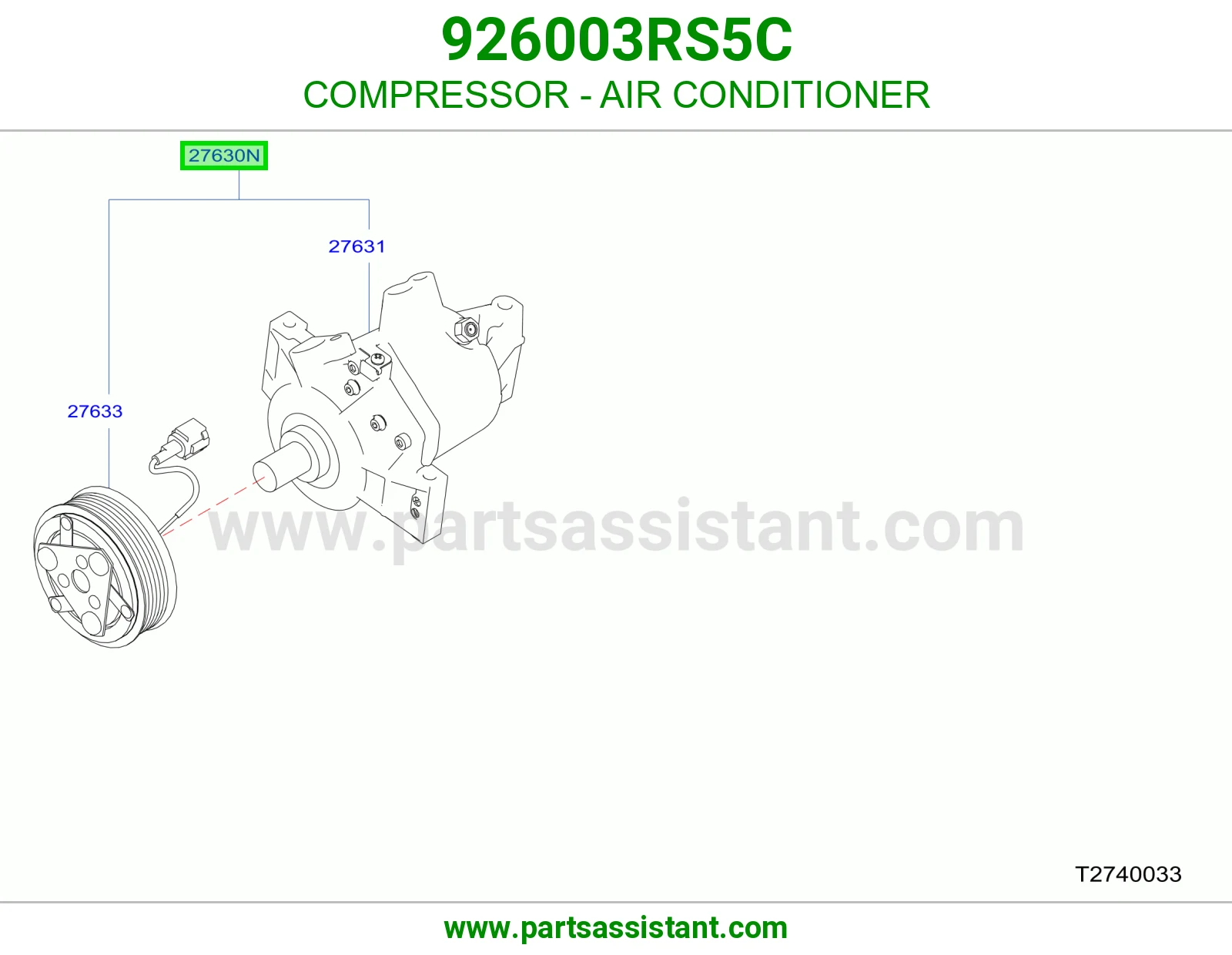 COMPRESSOR - AIR CONDITIONER
