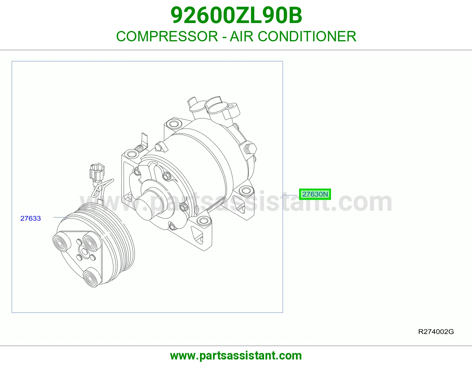 COMPRESSOR - AIR CONDITIONER