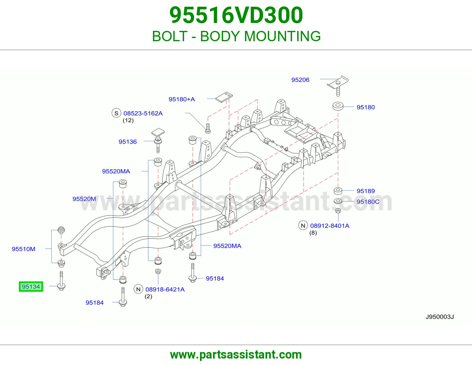 BOLT - BODY MOUNTING