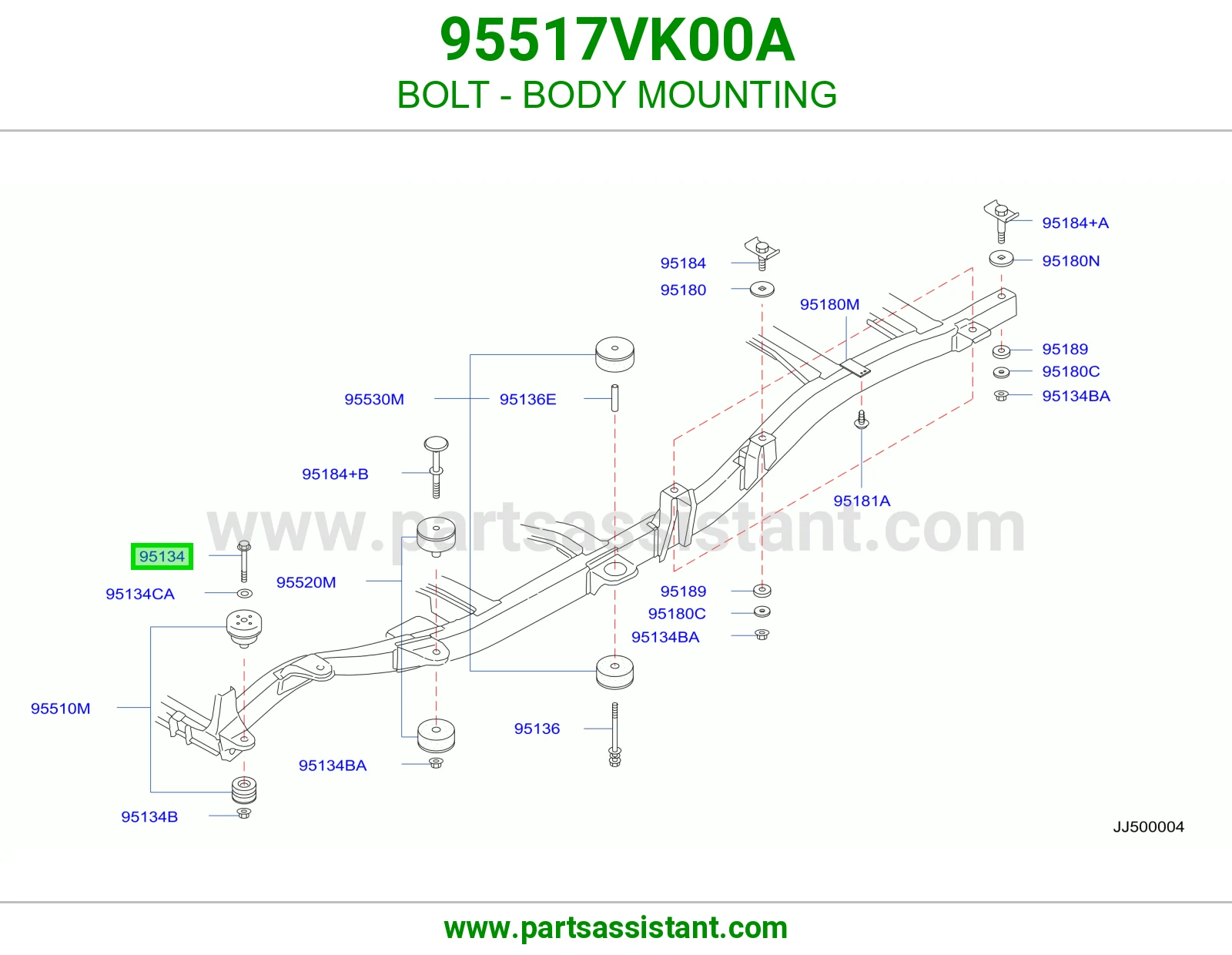 BOLT - BODY MOUNTING