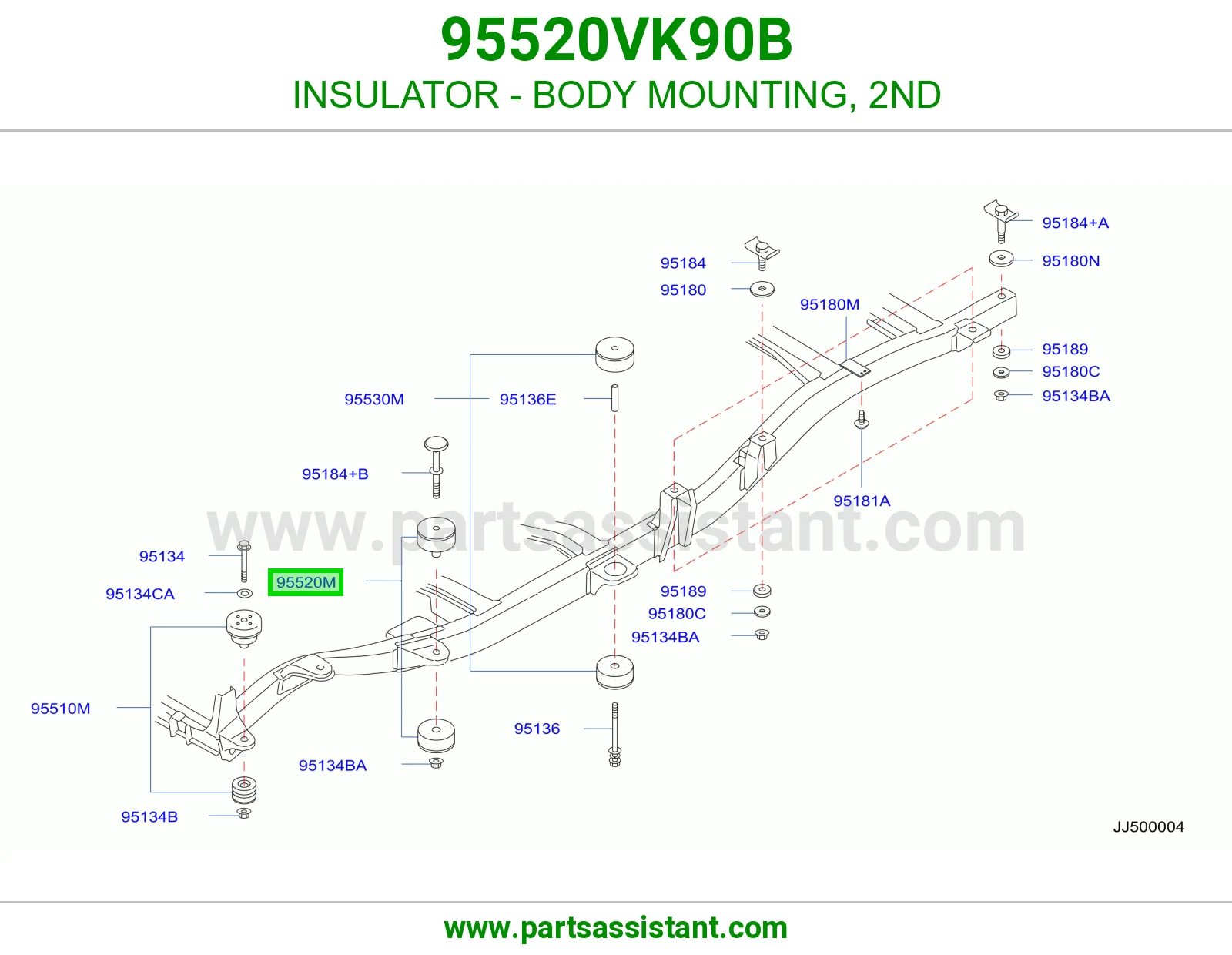 INSULATOR - BODY MOUNTING, 2ND