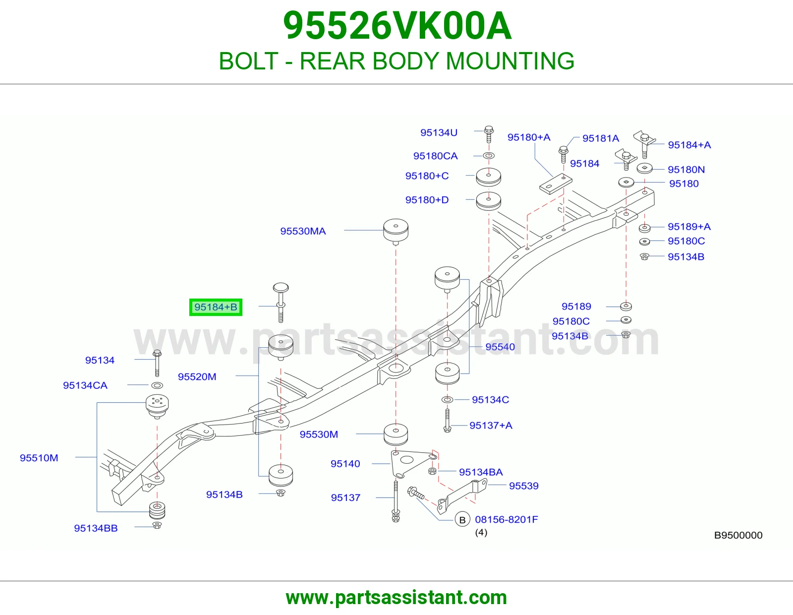 BOLT - REAR BODY MOUNTING