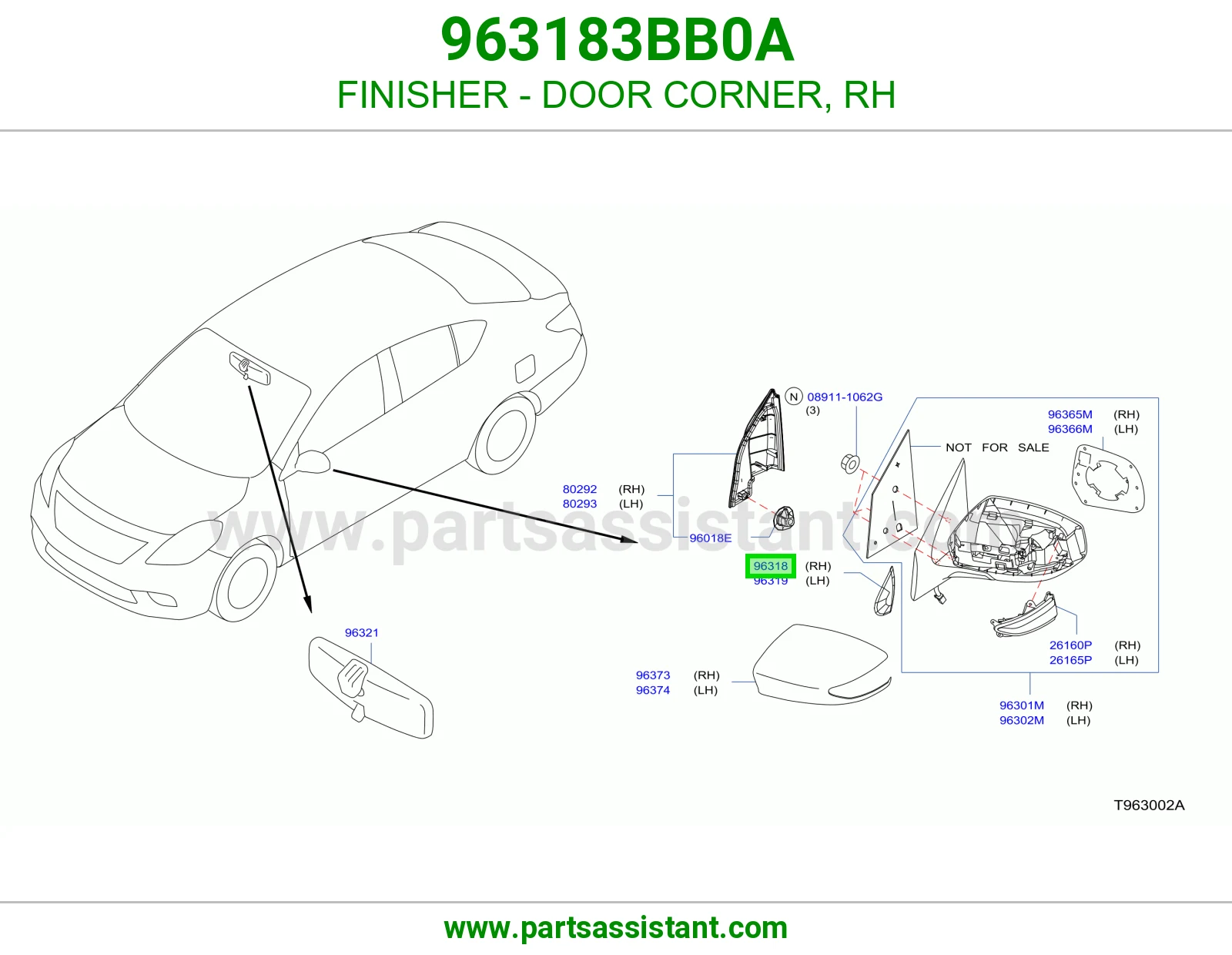 FINISHER - DOOR CORNER, RH