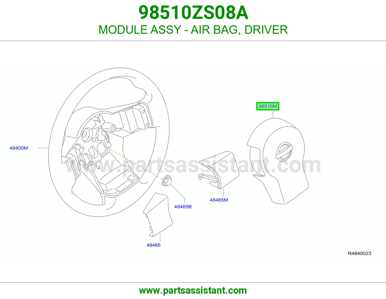 MODULE ASSY - AIR BAG, DRIVER