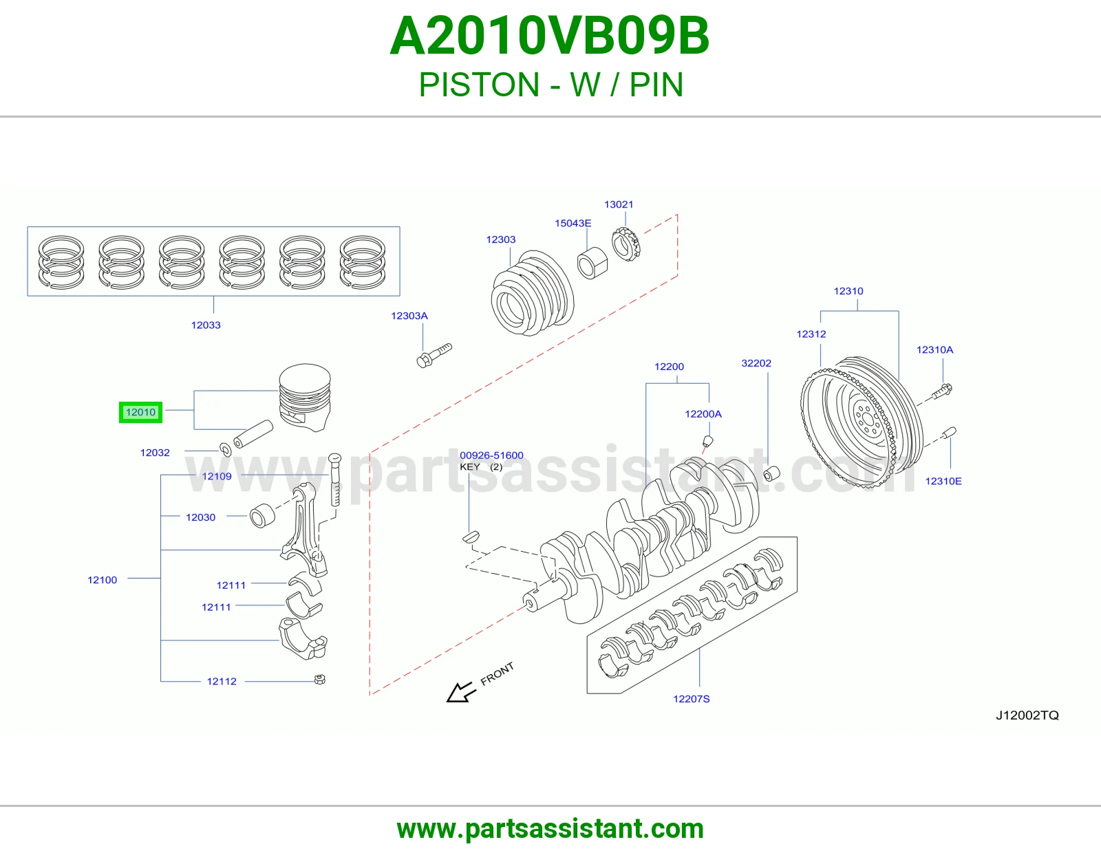 PISTON - W / PIN