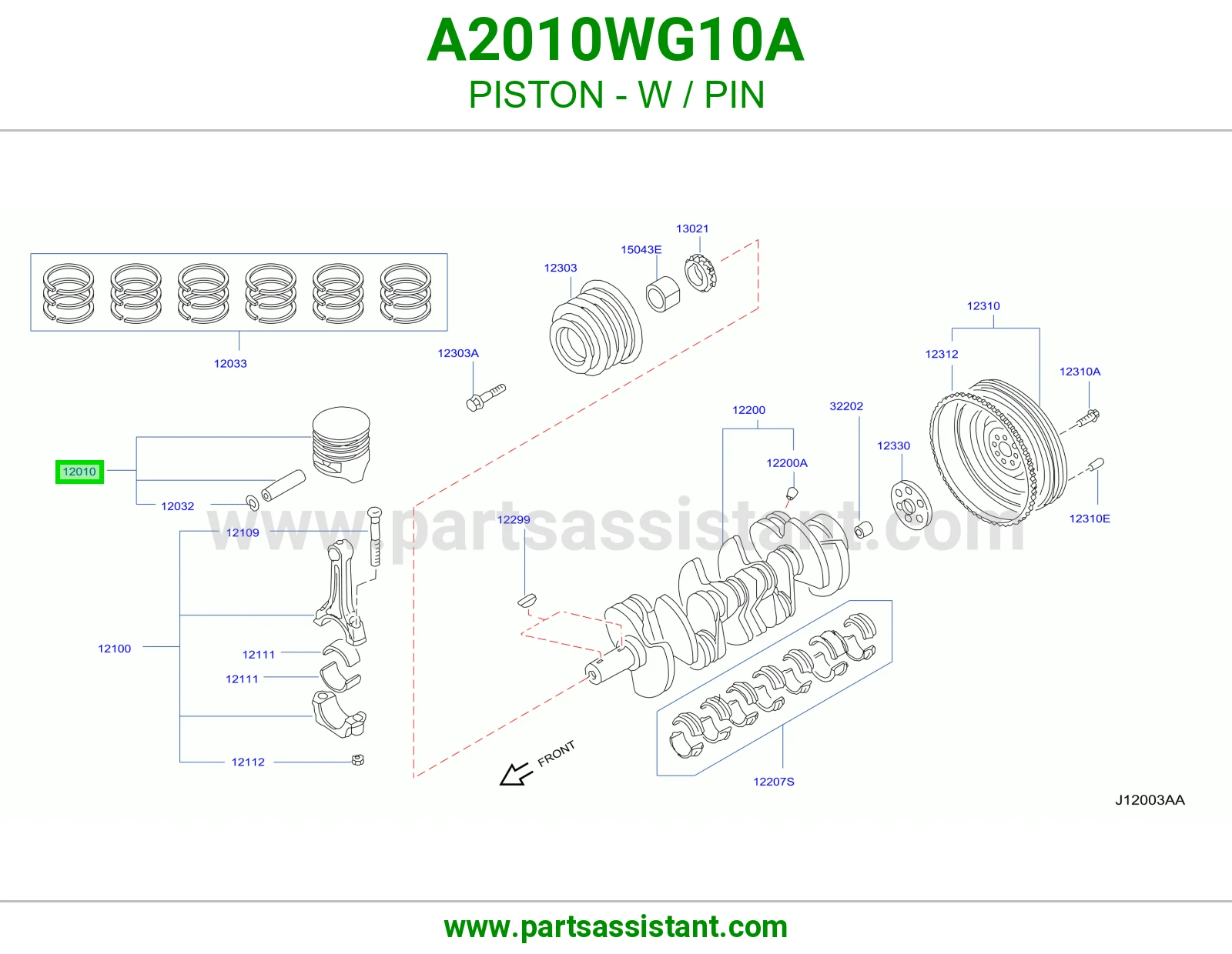 PISTON - W / PIN