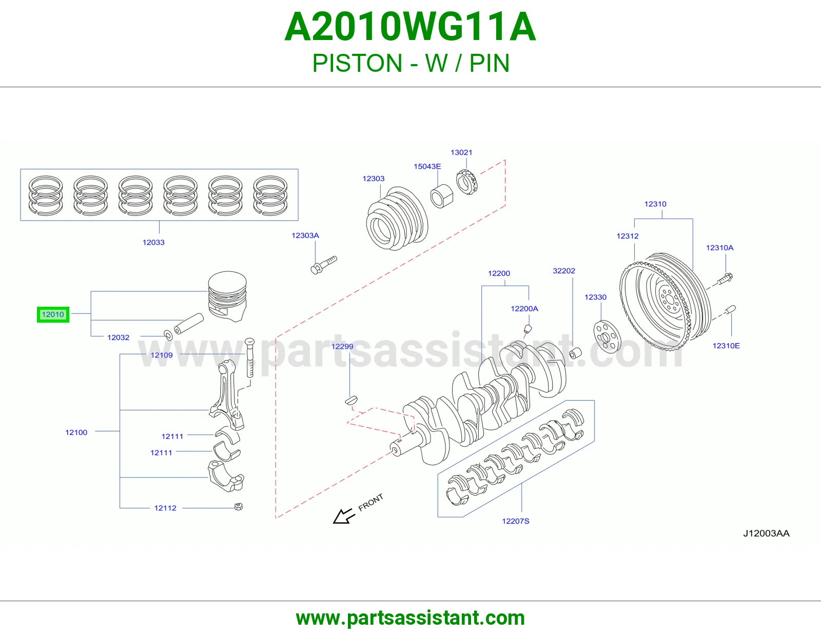 PISTON - W / PIN