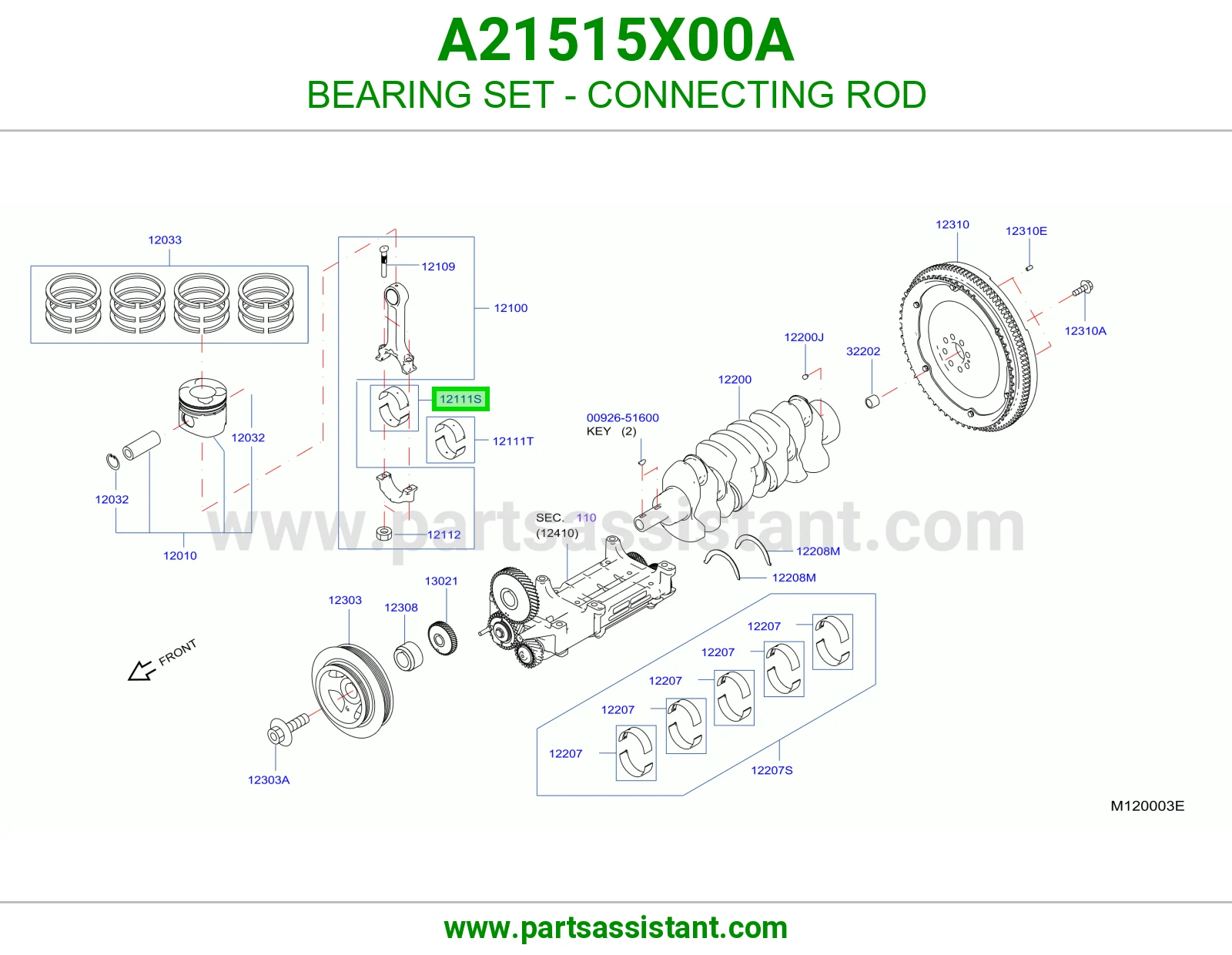 BEARING SET - CONNECTING ROD