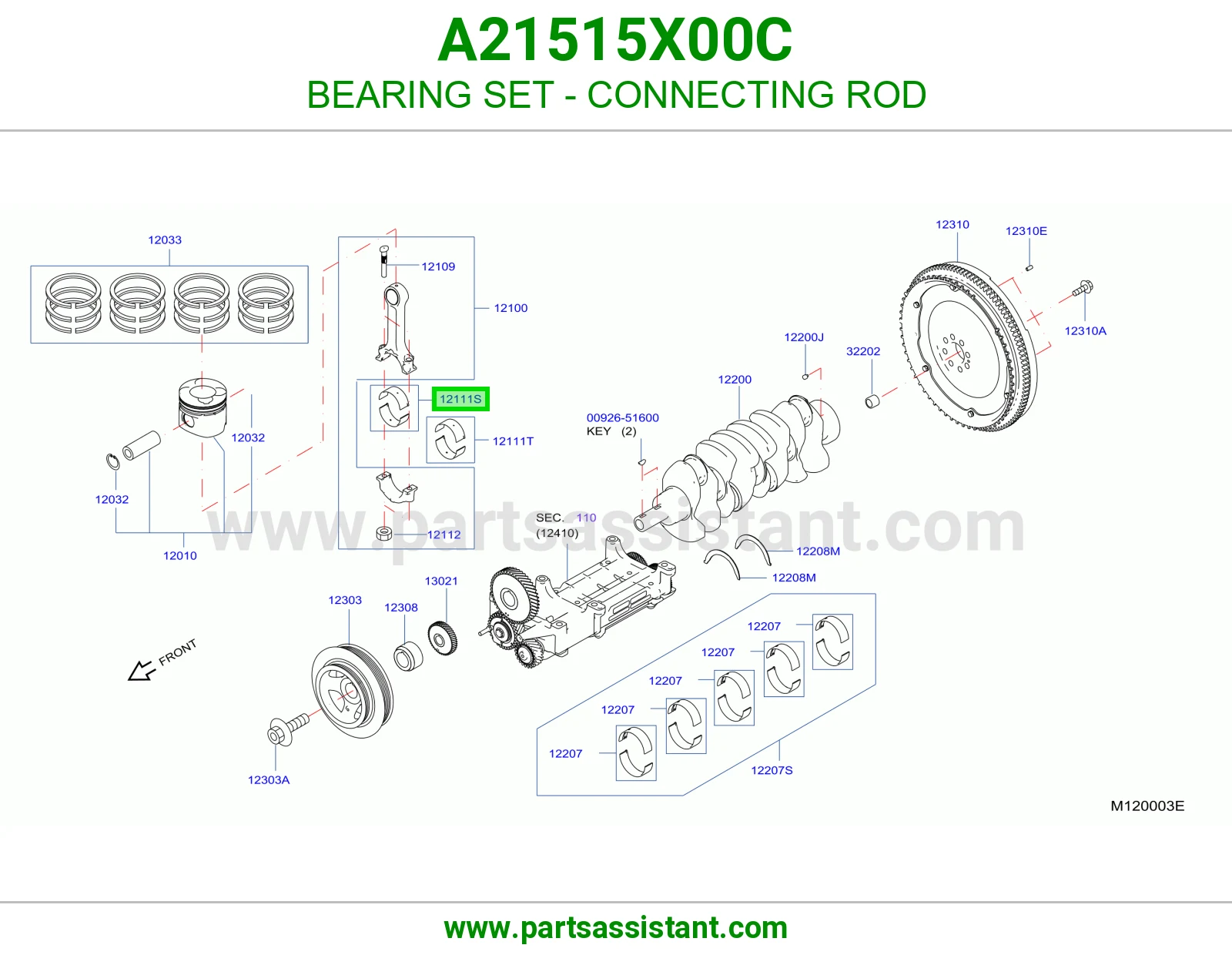 BEARING SET - CONNECTING ROD