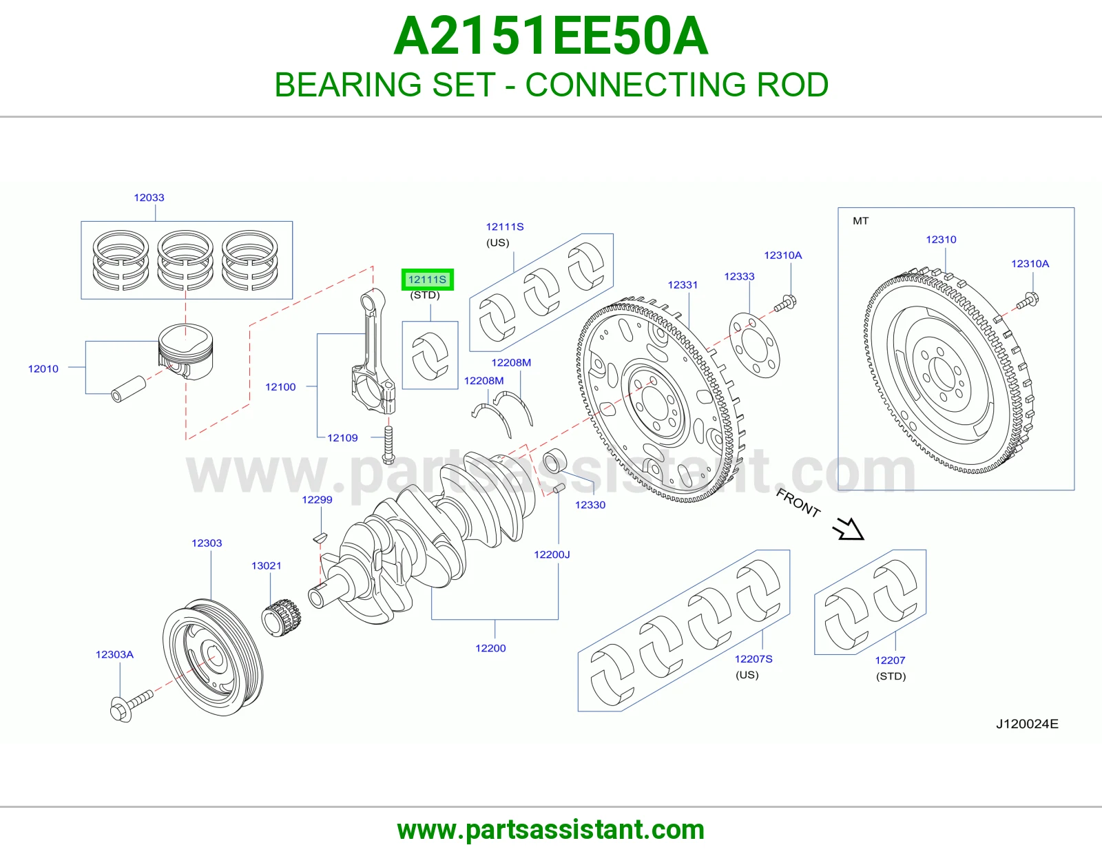 BEARING SET - CONNECTING ROD