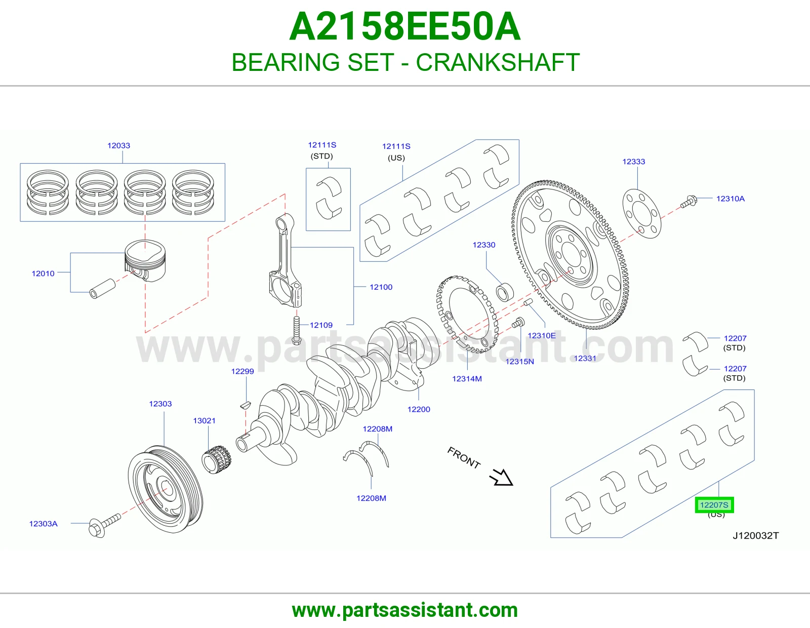 BEARING SET - CRANKSHAFT