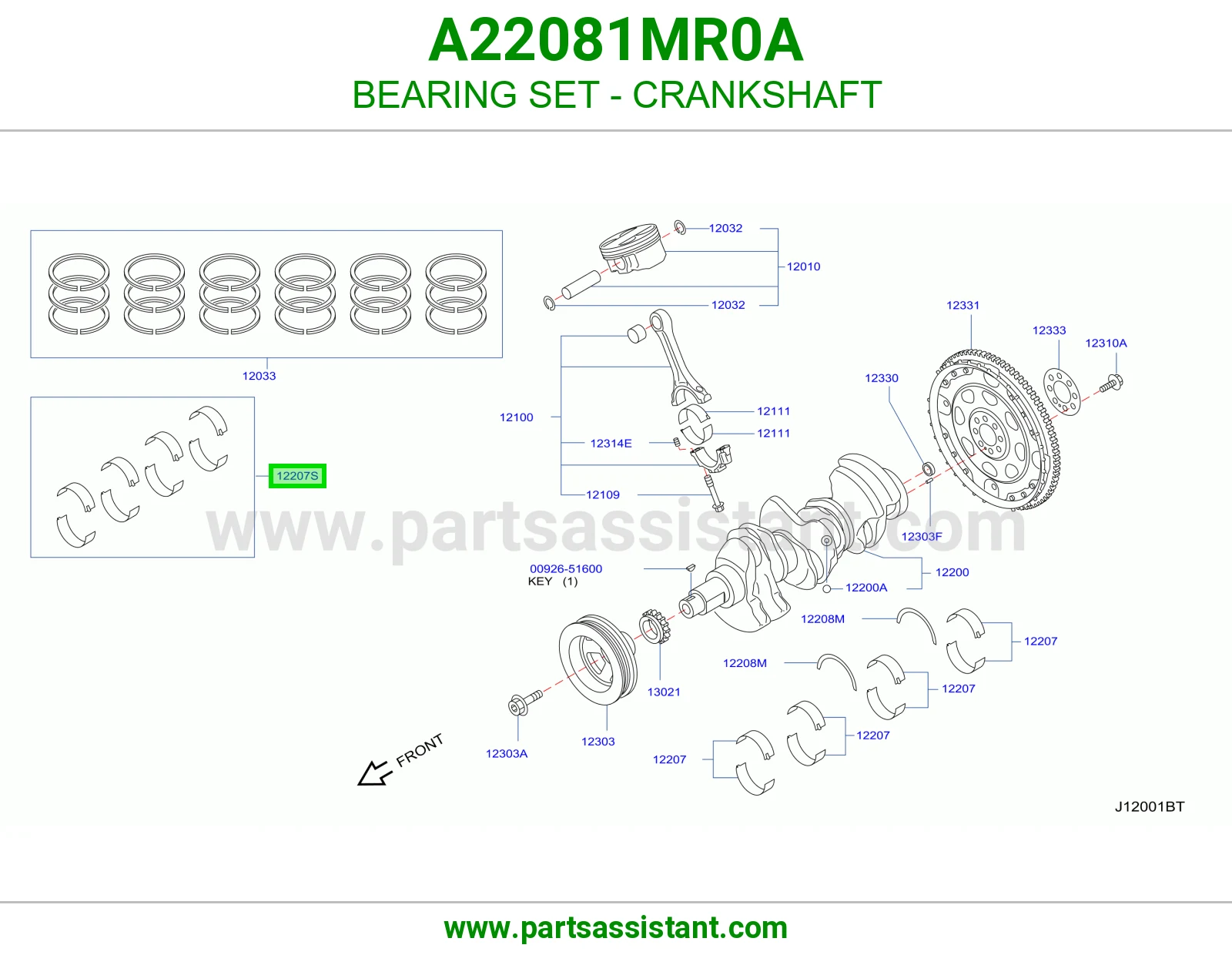 BEARING SET - CRANKSHAFT
