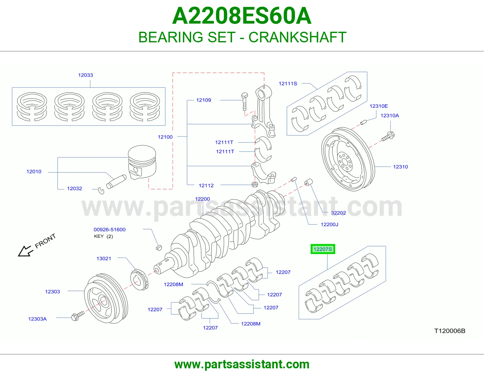 BEARING SET - CRANKSHAFT
