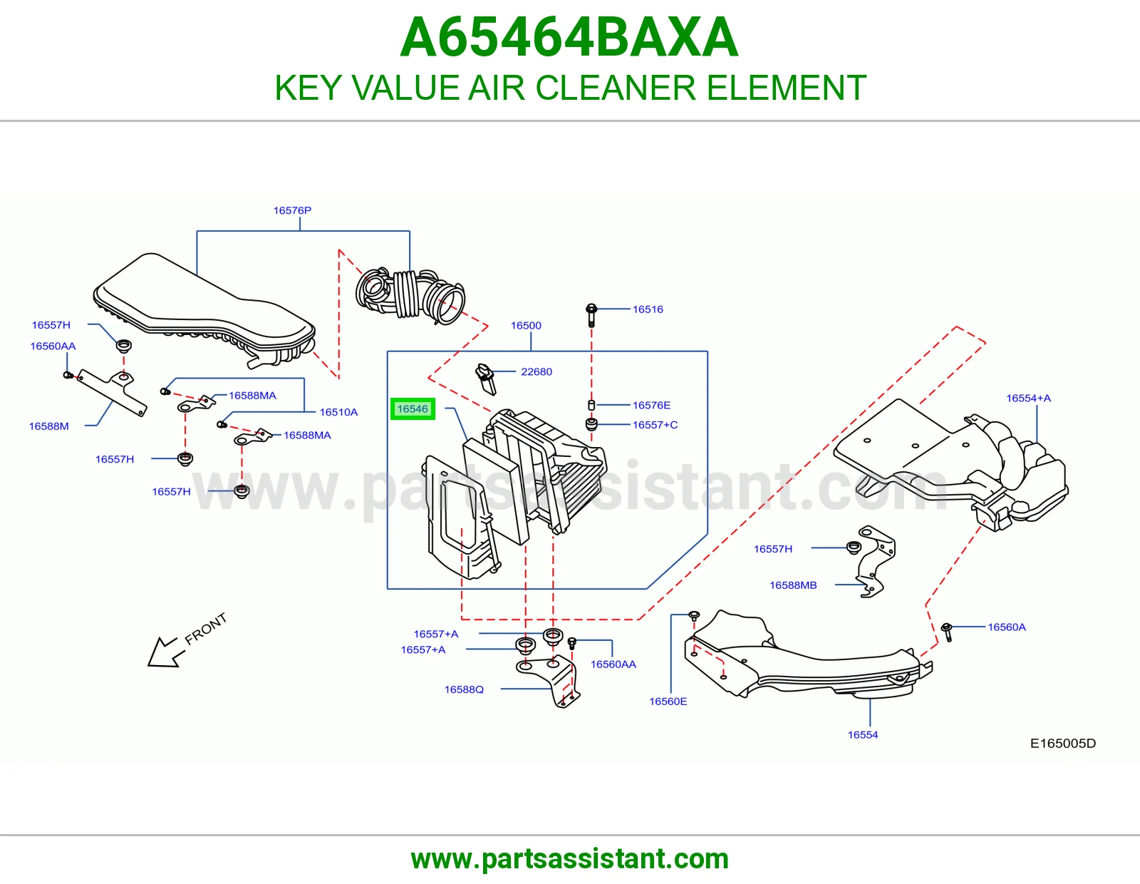 KEY VALUE AIR CLEANER ELEMENT