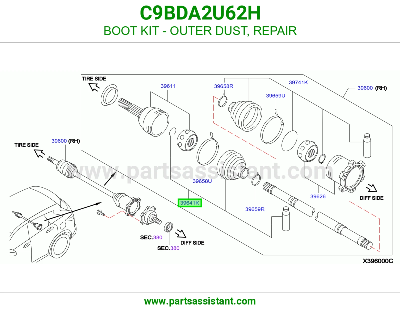 BOOT KIT - OUTER DUST, REPAIR