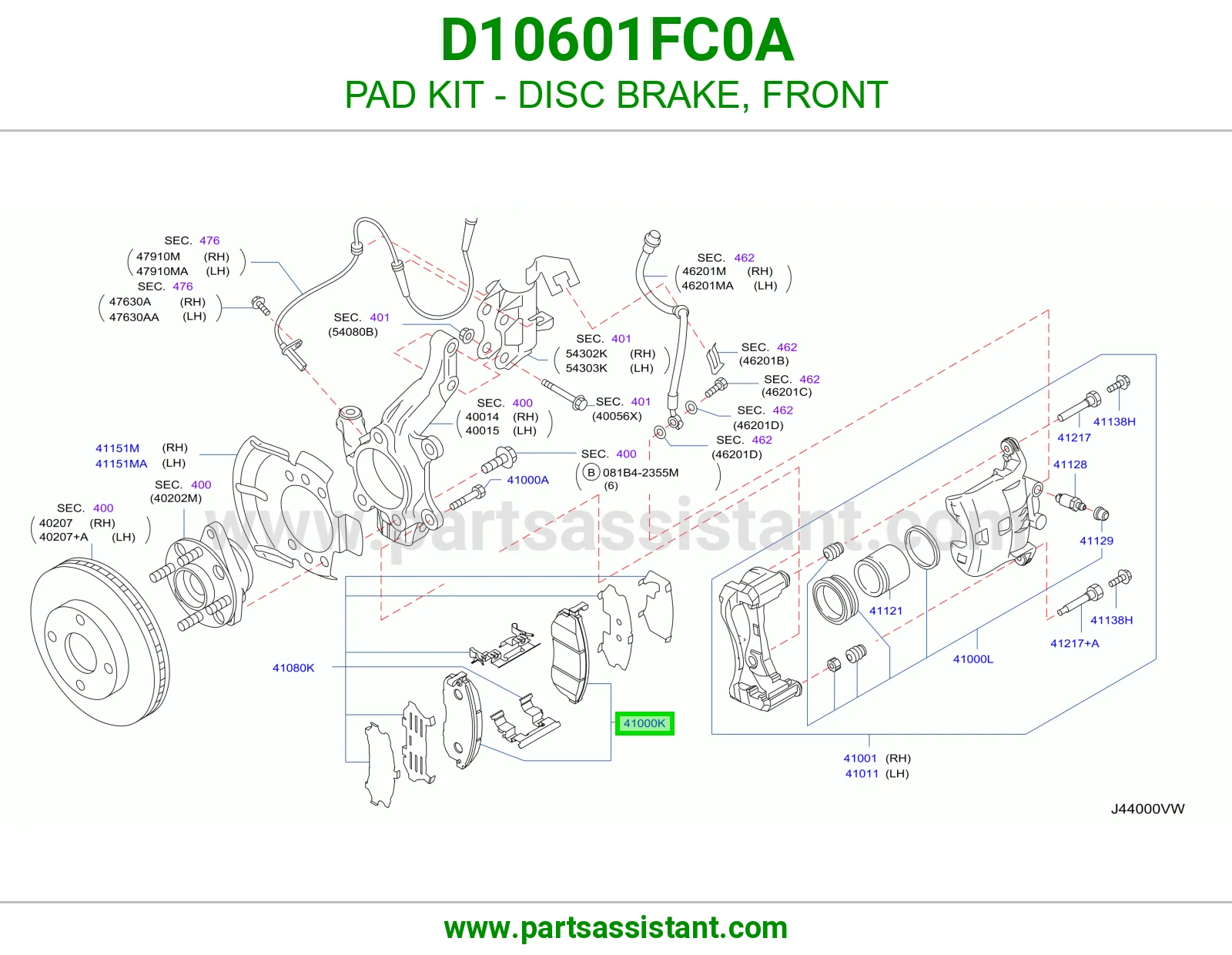 PAD KIT - DISC BRAKE, FRONT