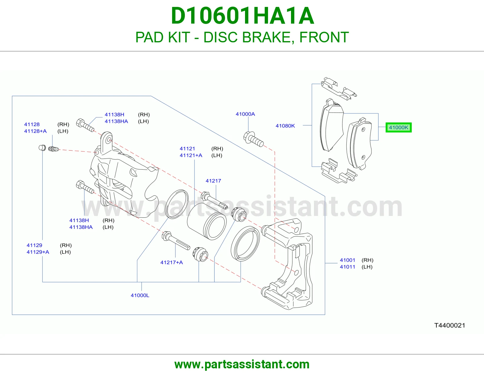 PAD KIT - DISC BRAKE, FRONT