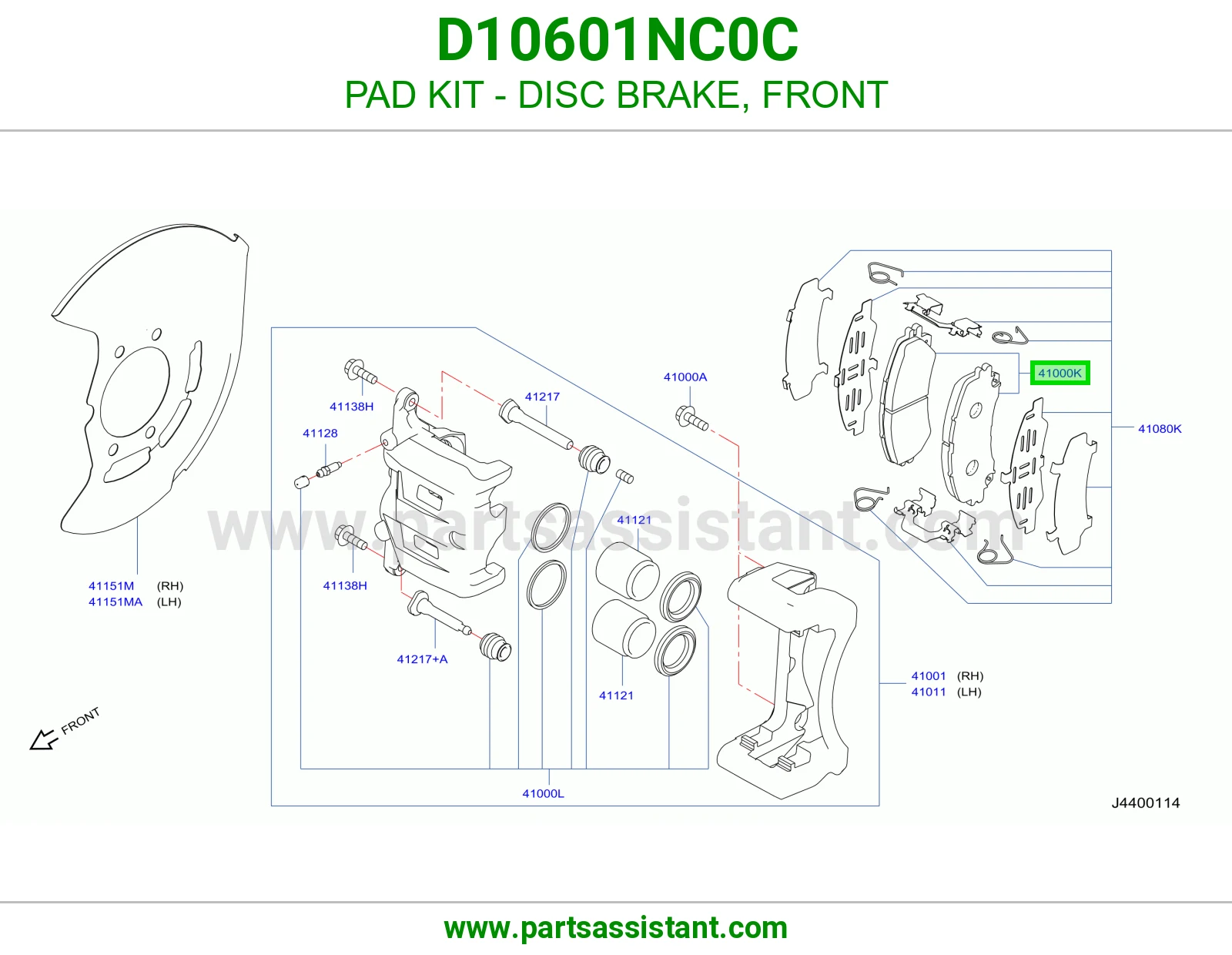 PAD KIT - DISC BRAKE, FRONT